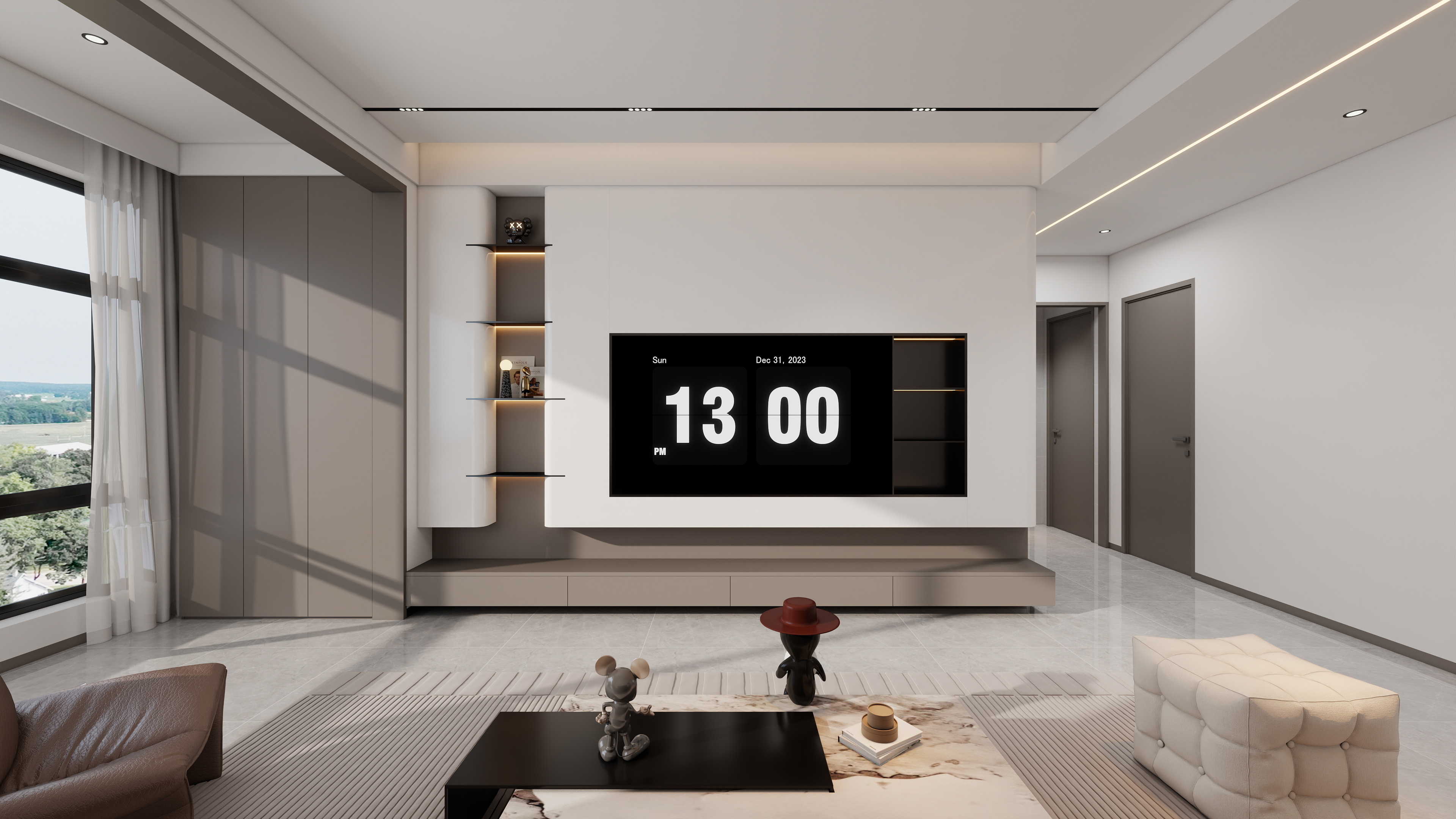 果乐设计-128方现代简约四居室-装修设计方案