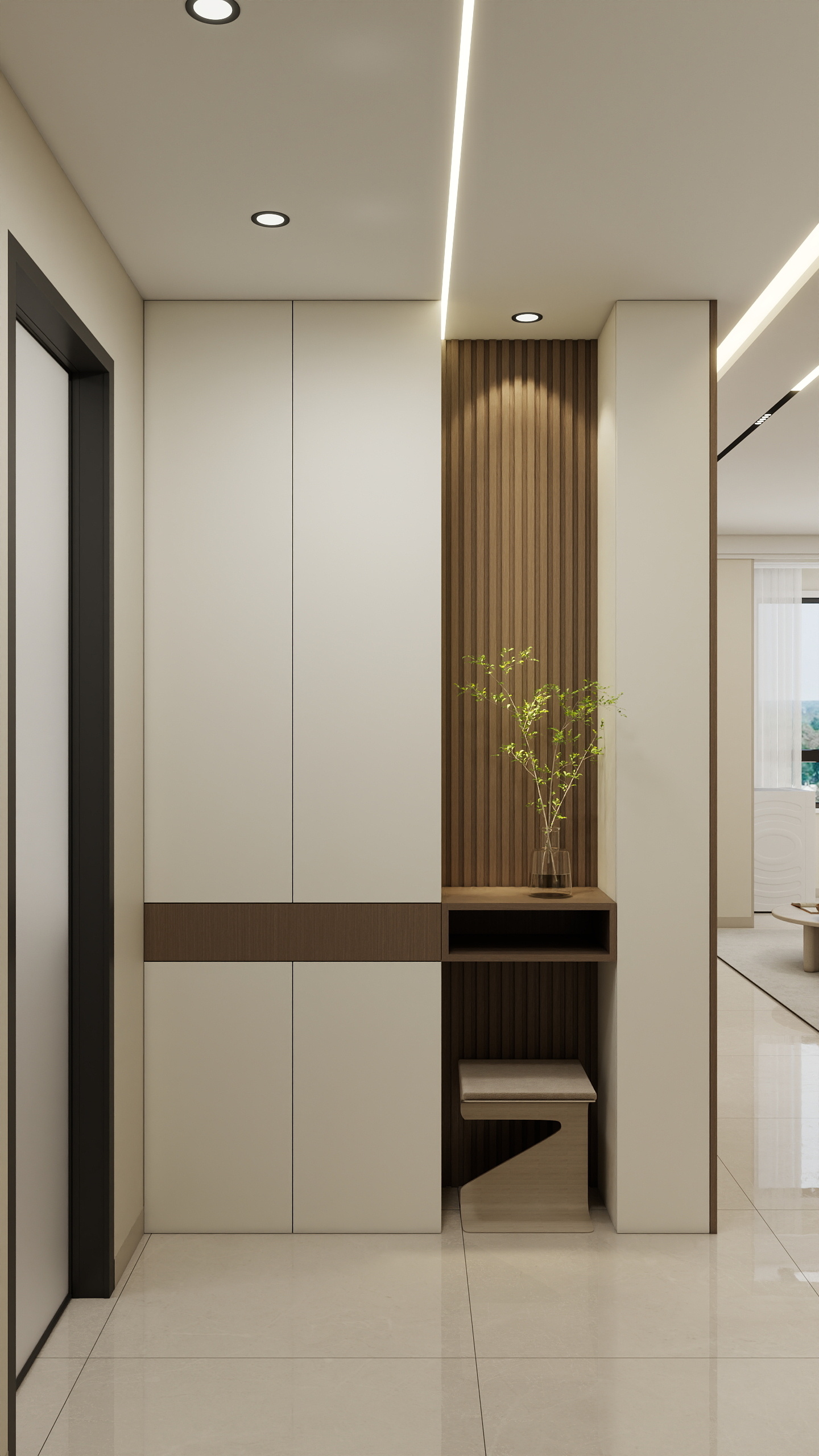 李青越-68平方现代简约两居室 装修效果图