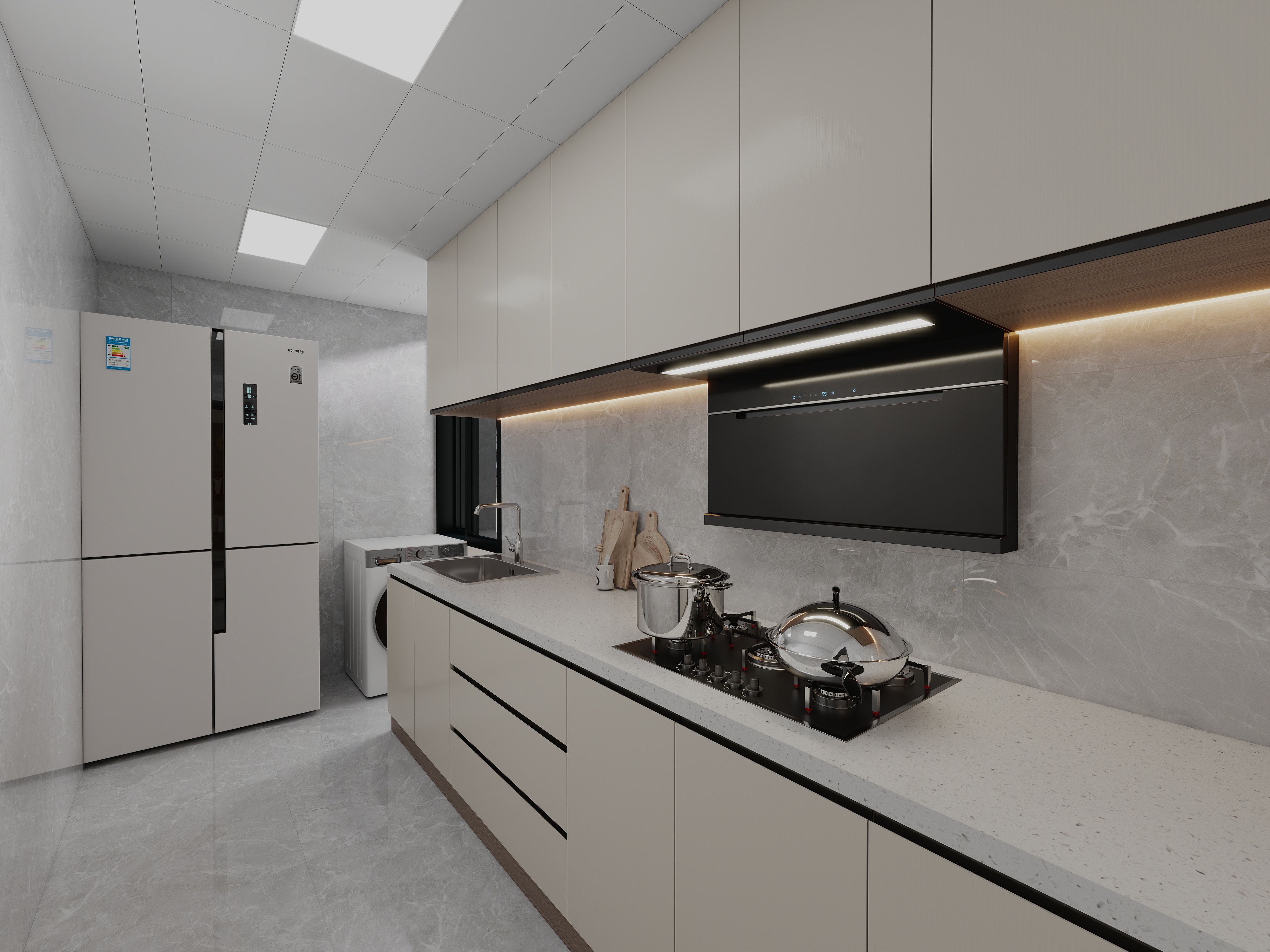 艺雅丽-114平现代简约 装修效果图