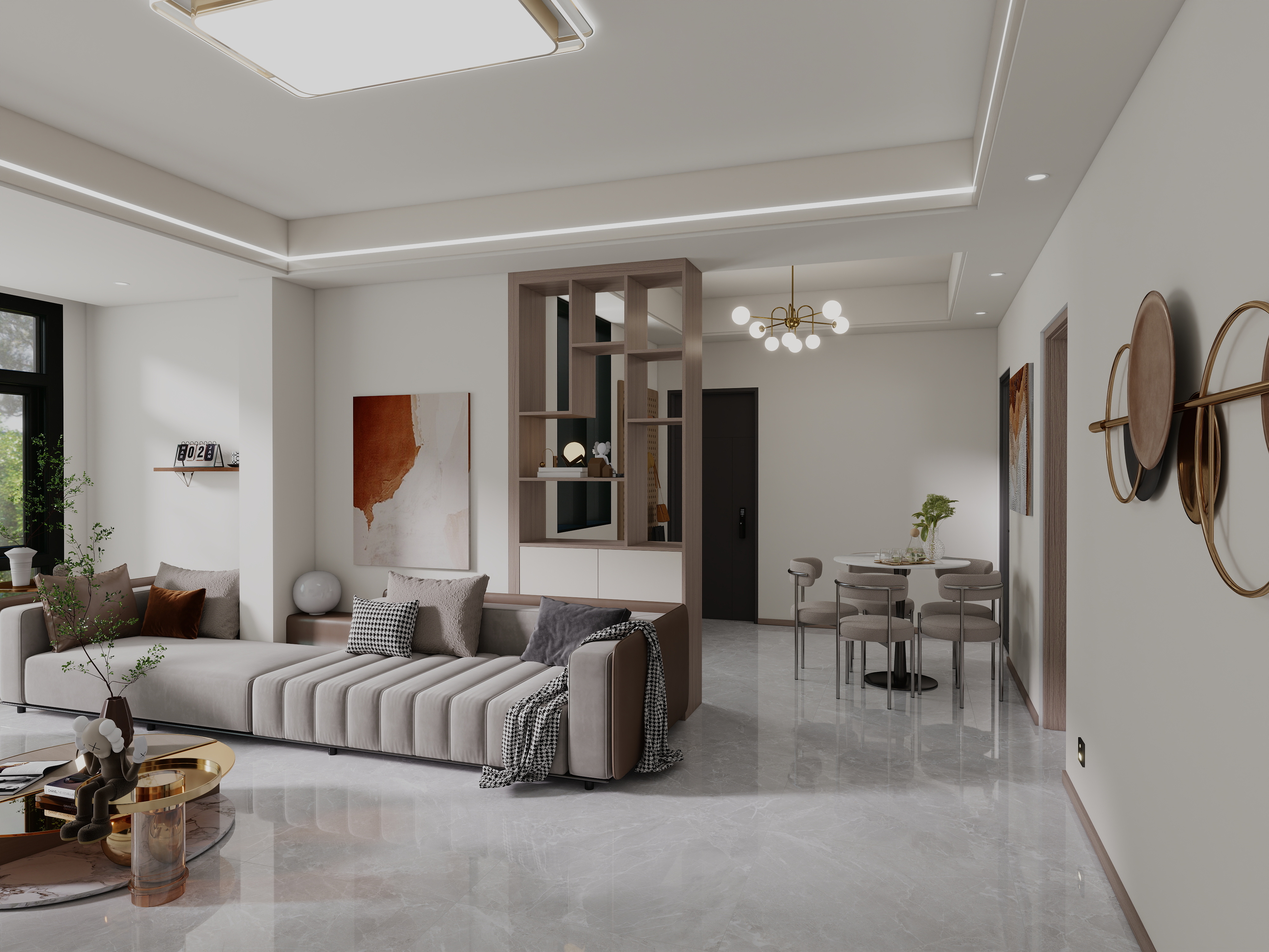 艺雅丽-114平现代简约 装修效果图