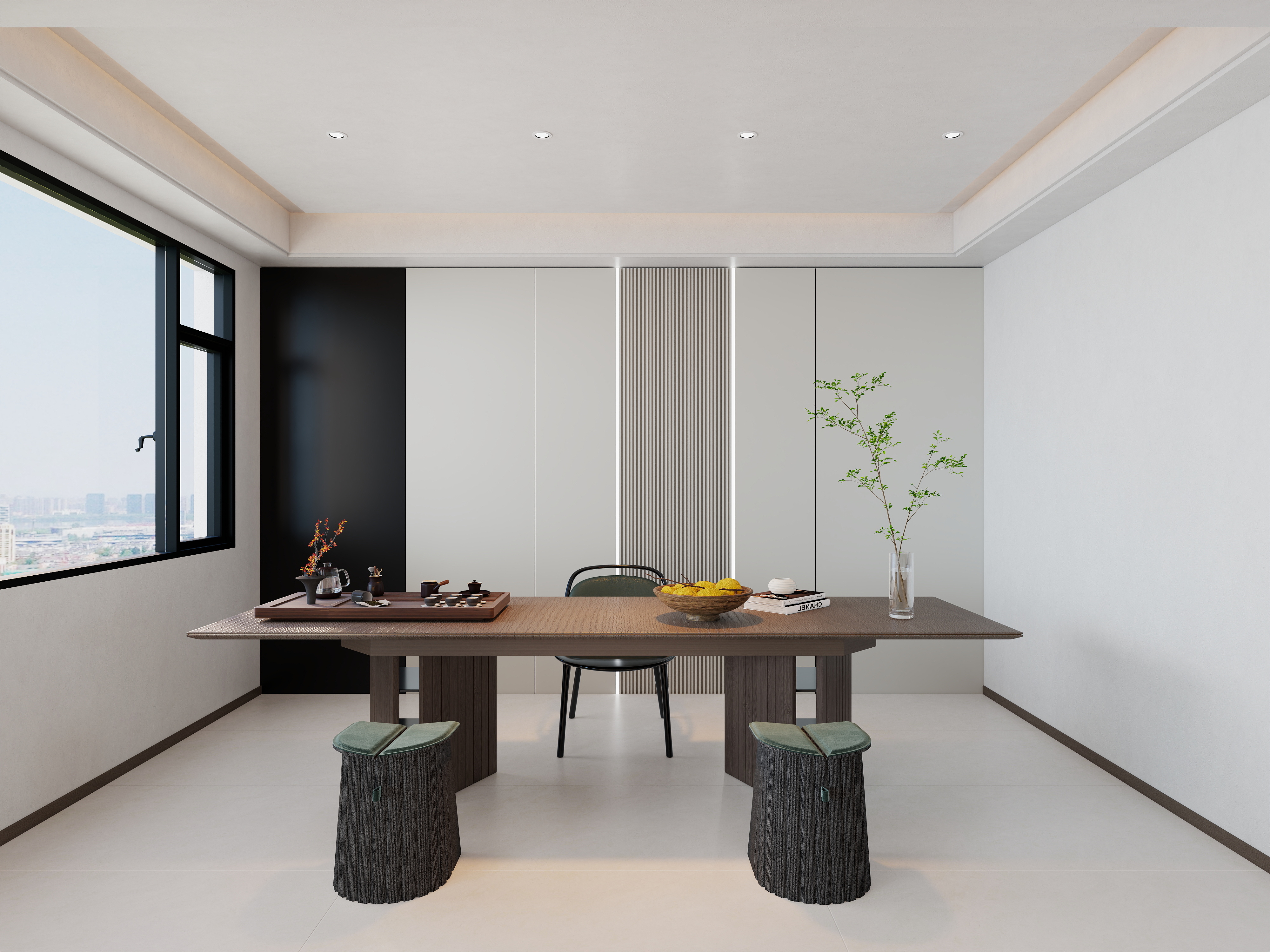 艺雅丽-222平现代轻奢 一层茶室装修效果图第2张