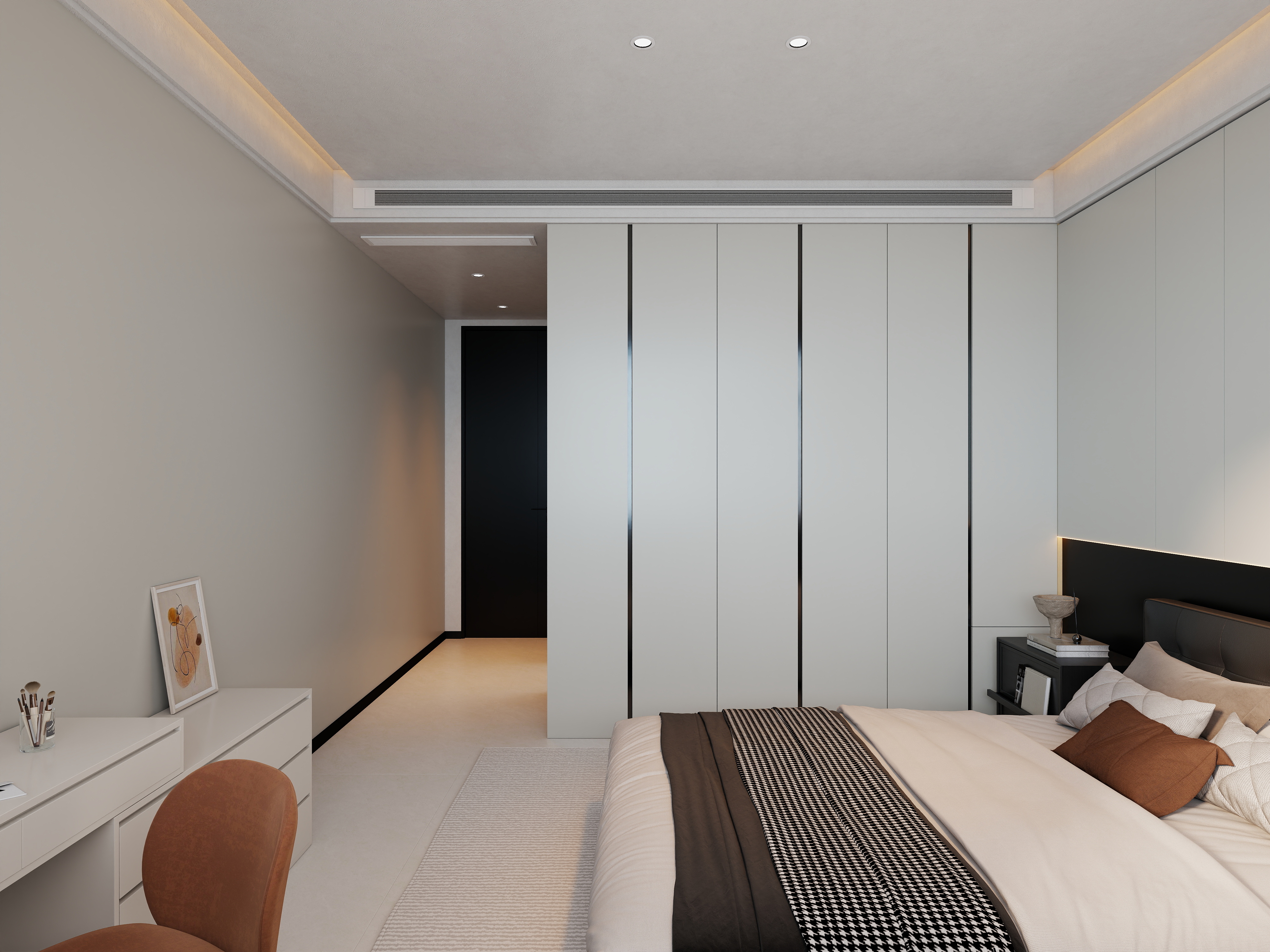 艺雅丽-222平现代轻奢 一层南次卧装修效果图第1张