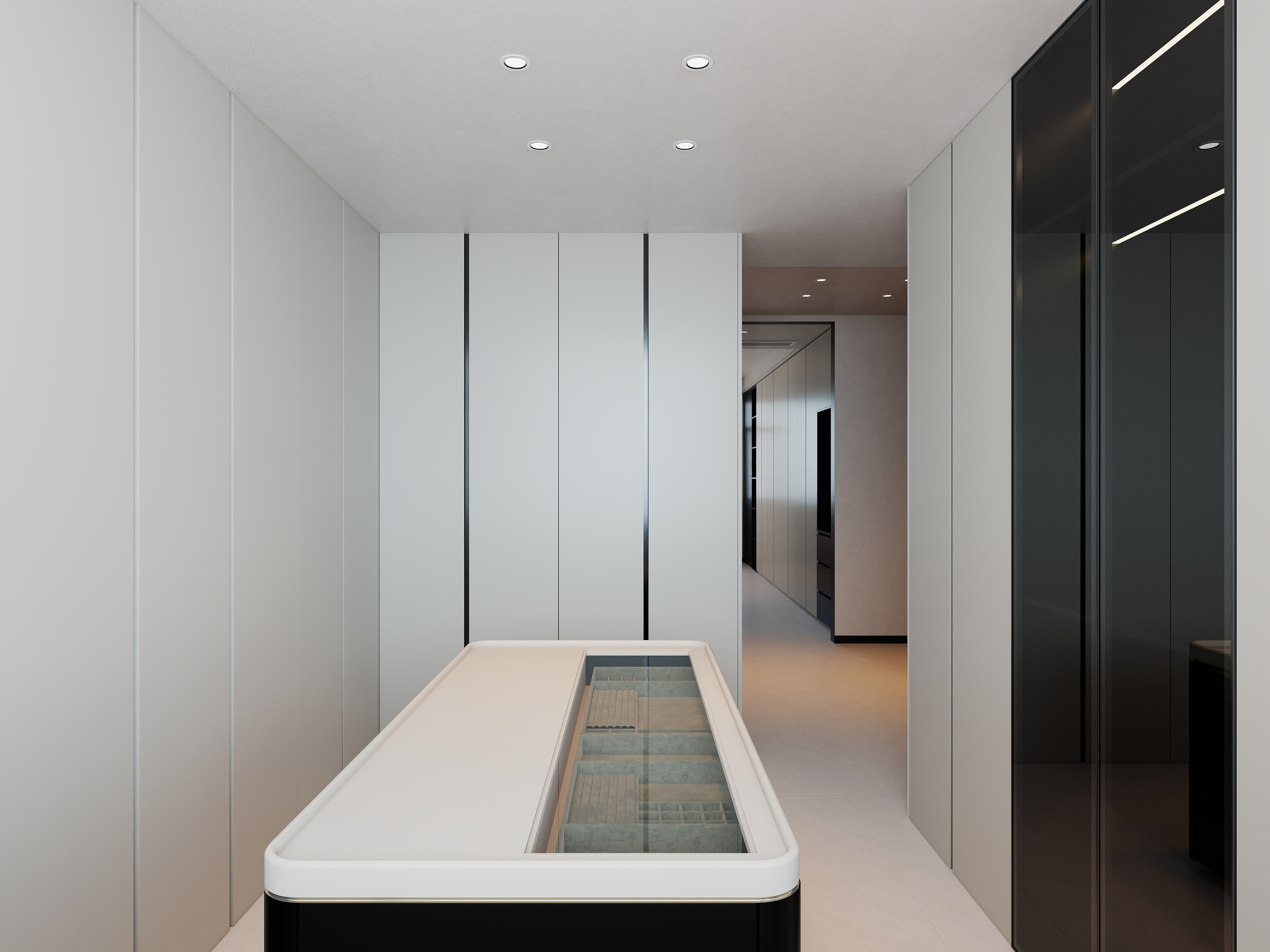 艺雅丽-222平现代轻奢 一层衣帽间装修效果图第2张