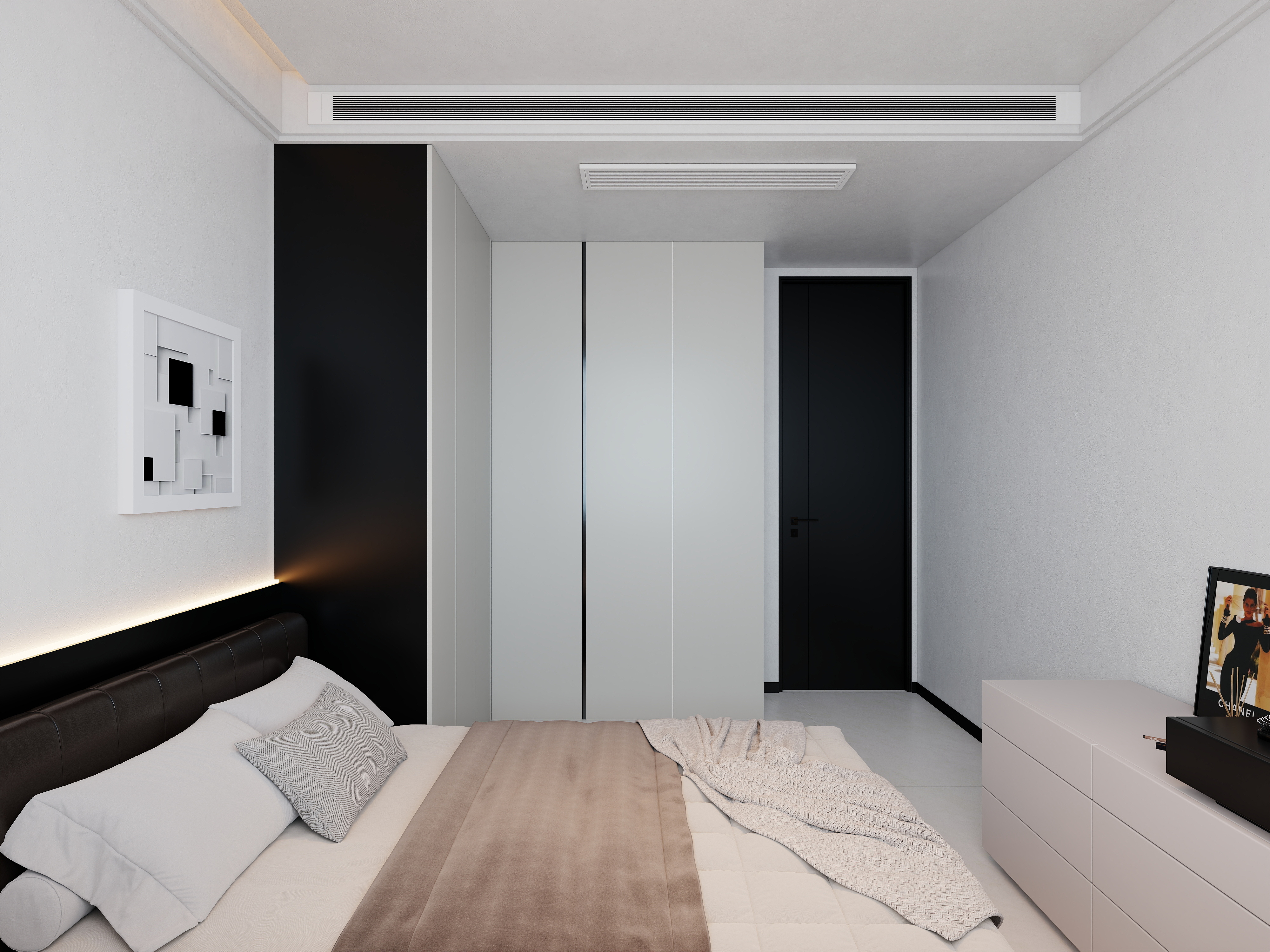 艺雅丽-222平现代轻奢 一层北次卧装修效果图第1张