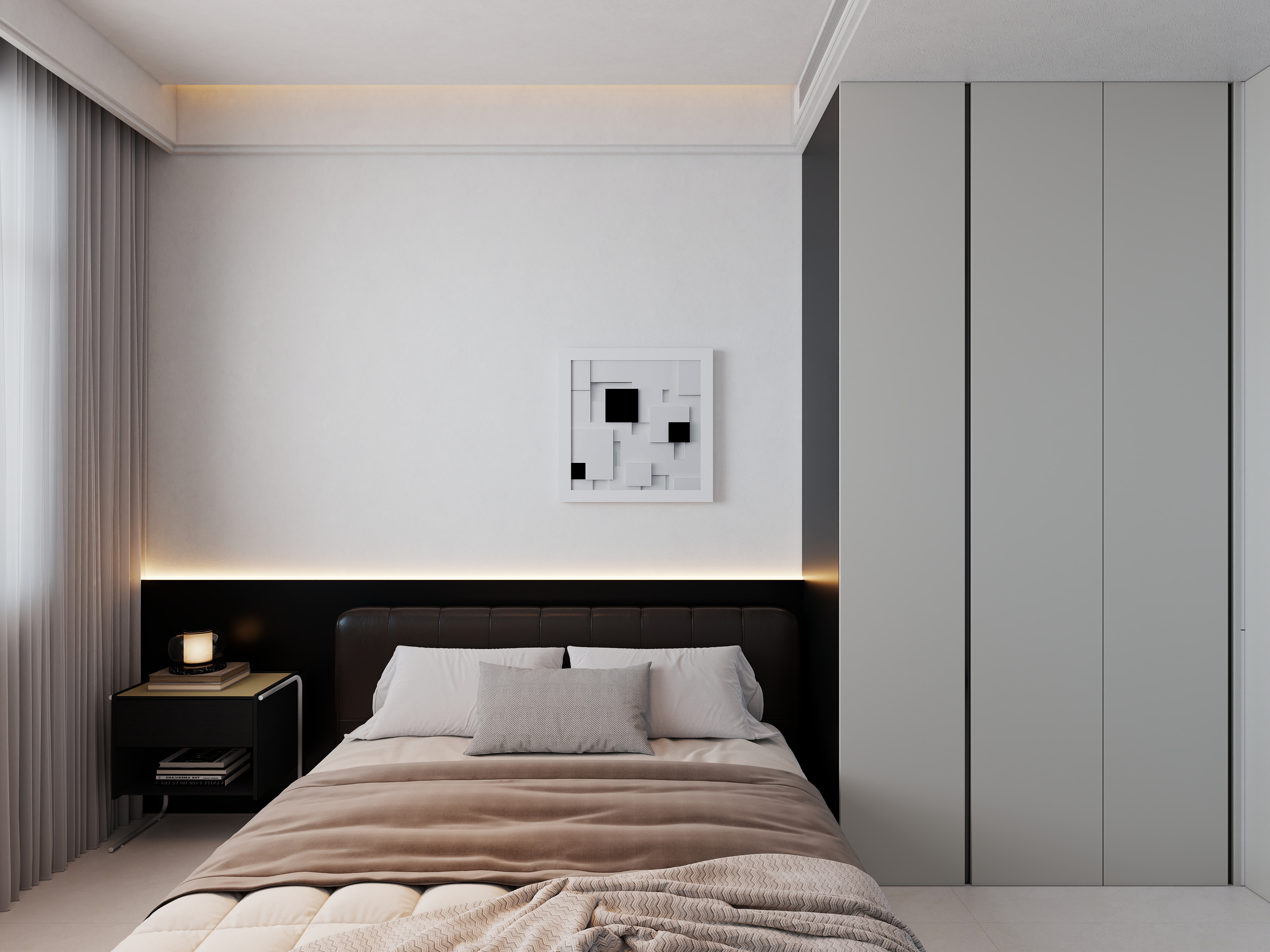 艺雅丽-222平现代轻奢 一层北次卧装修效果图第2张