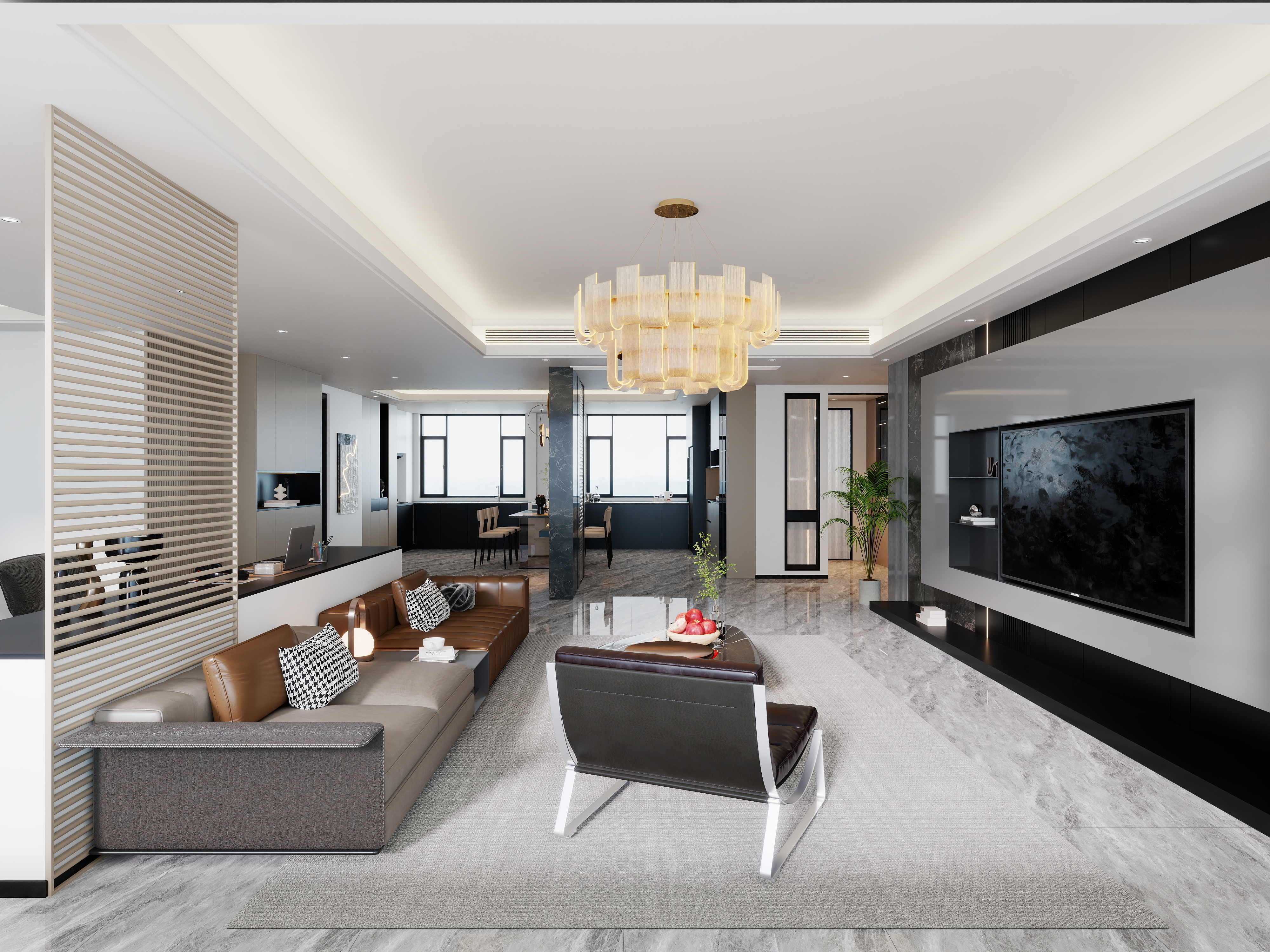 艺雅丽-221平轻奢装修效果图