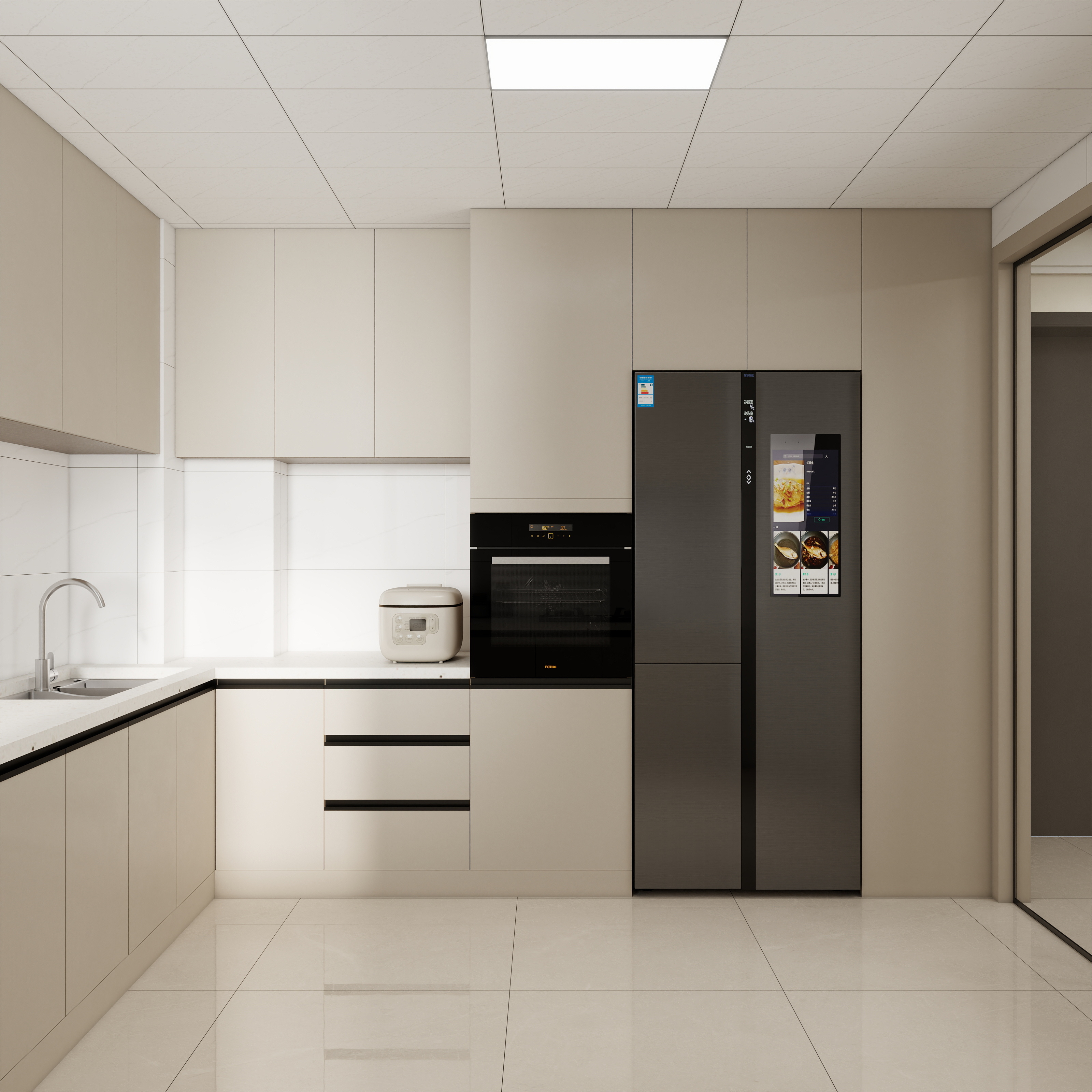 李青越-121平方现代简约三居室装修效果图