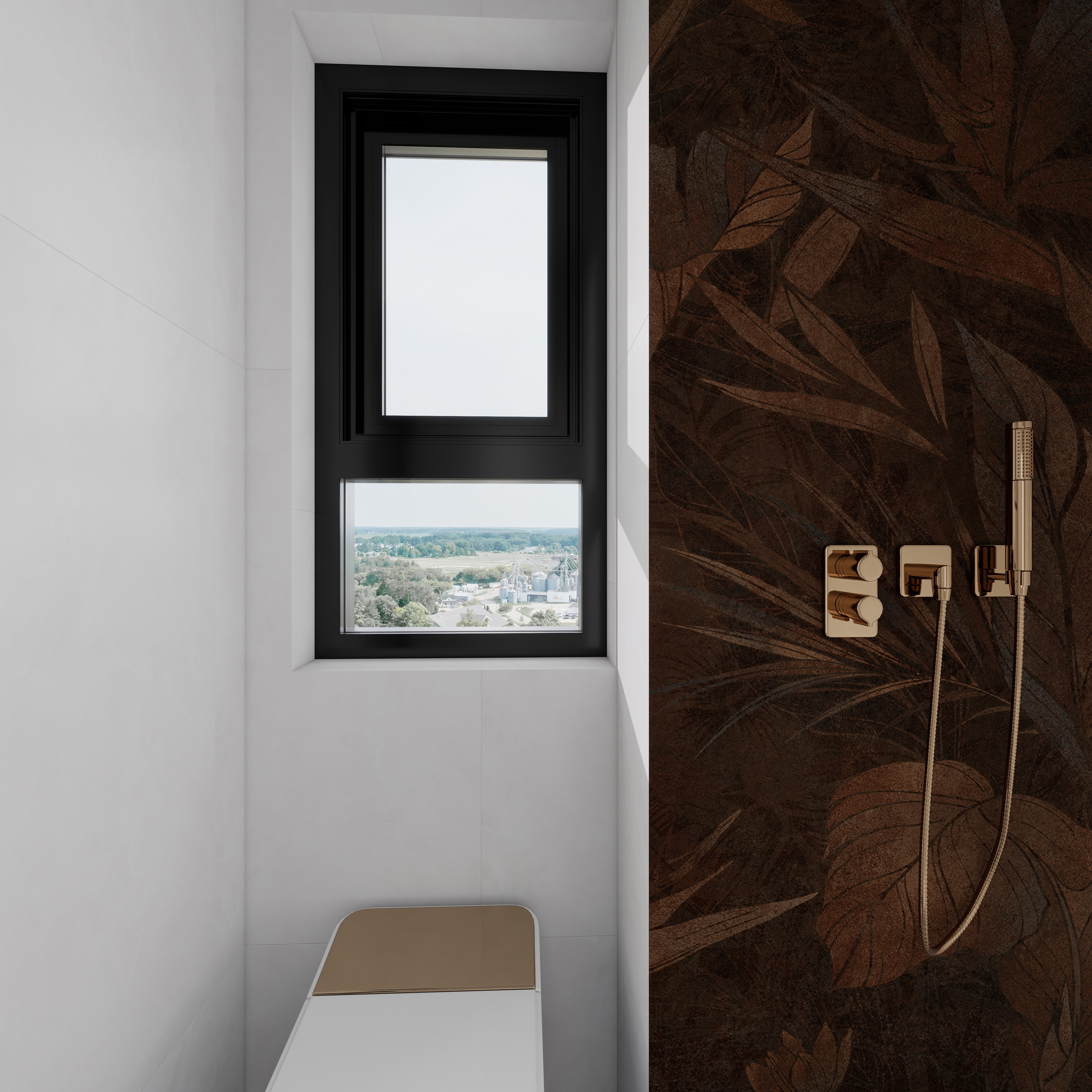 李磊-花溪镜园一层主卫装修效果图第4张