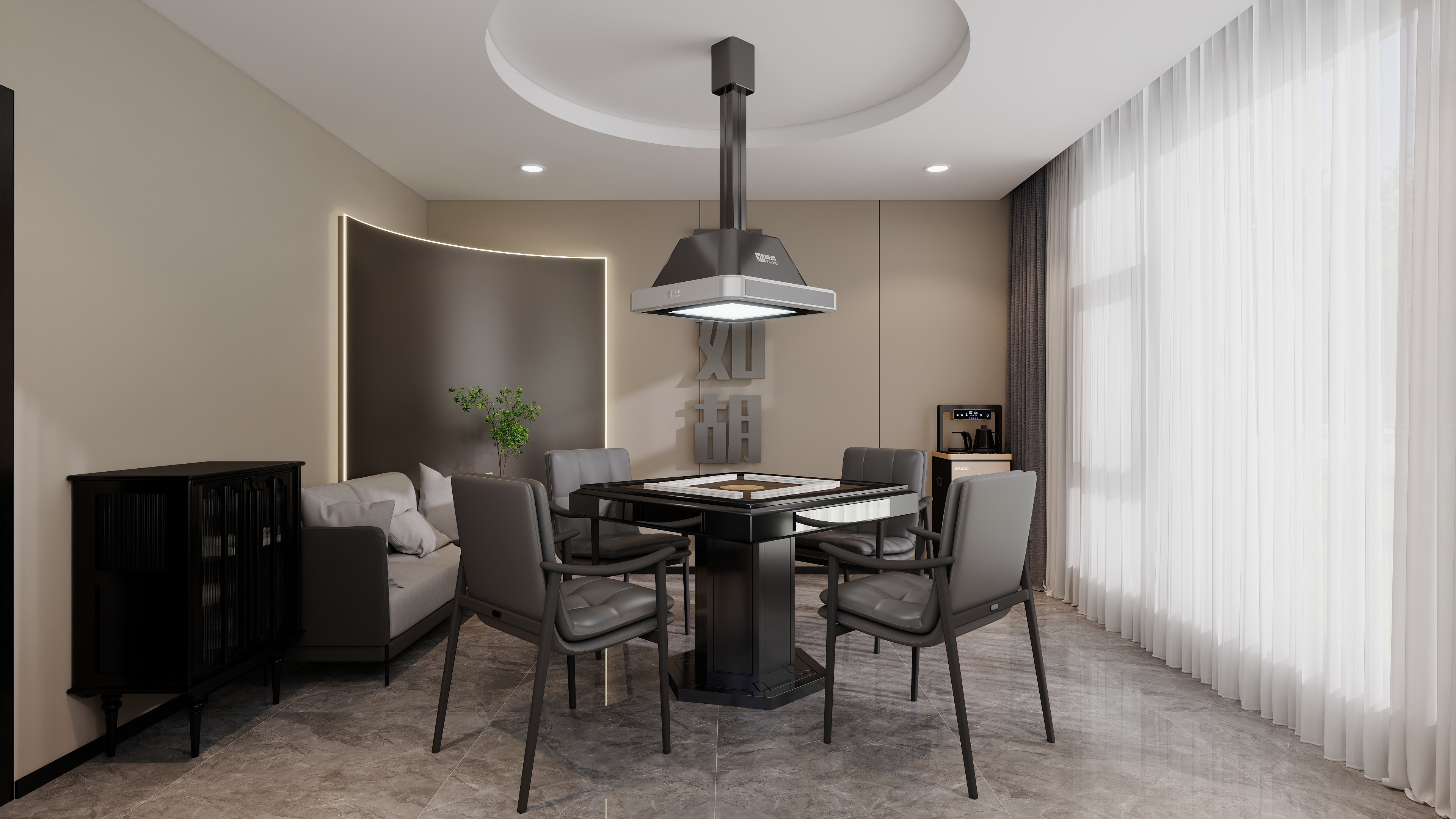 原来是江一-自助麻将馆-装修设计方案