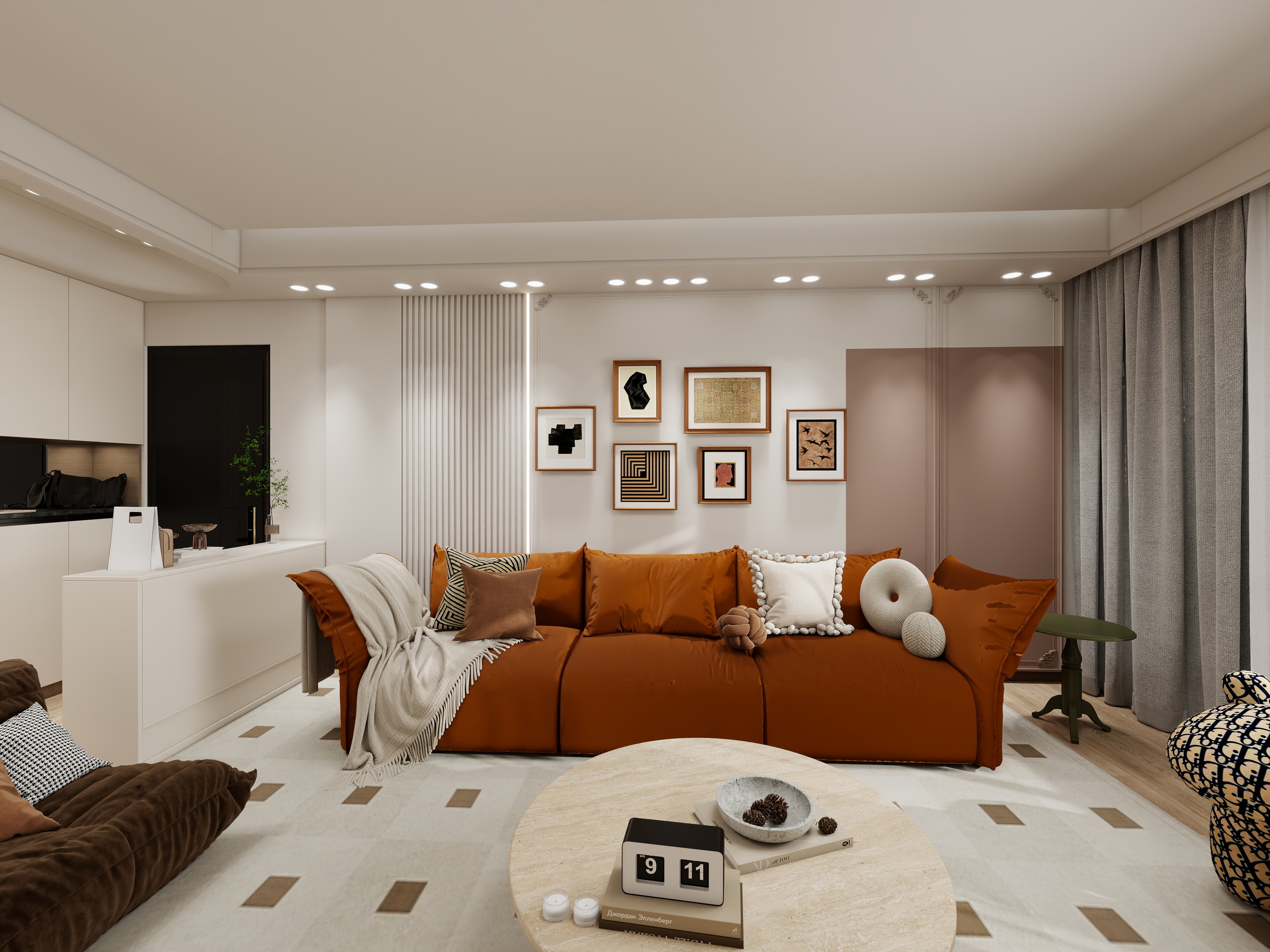 栖寐-【中古奶油】三室两厅110㎡-装修设计方案