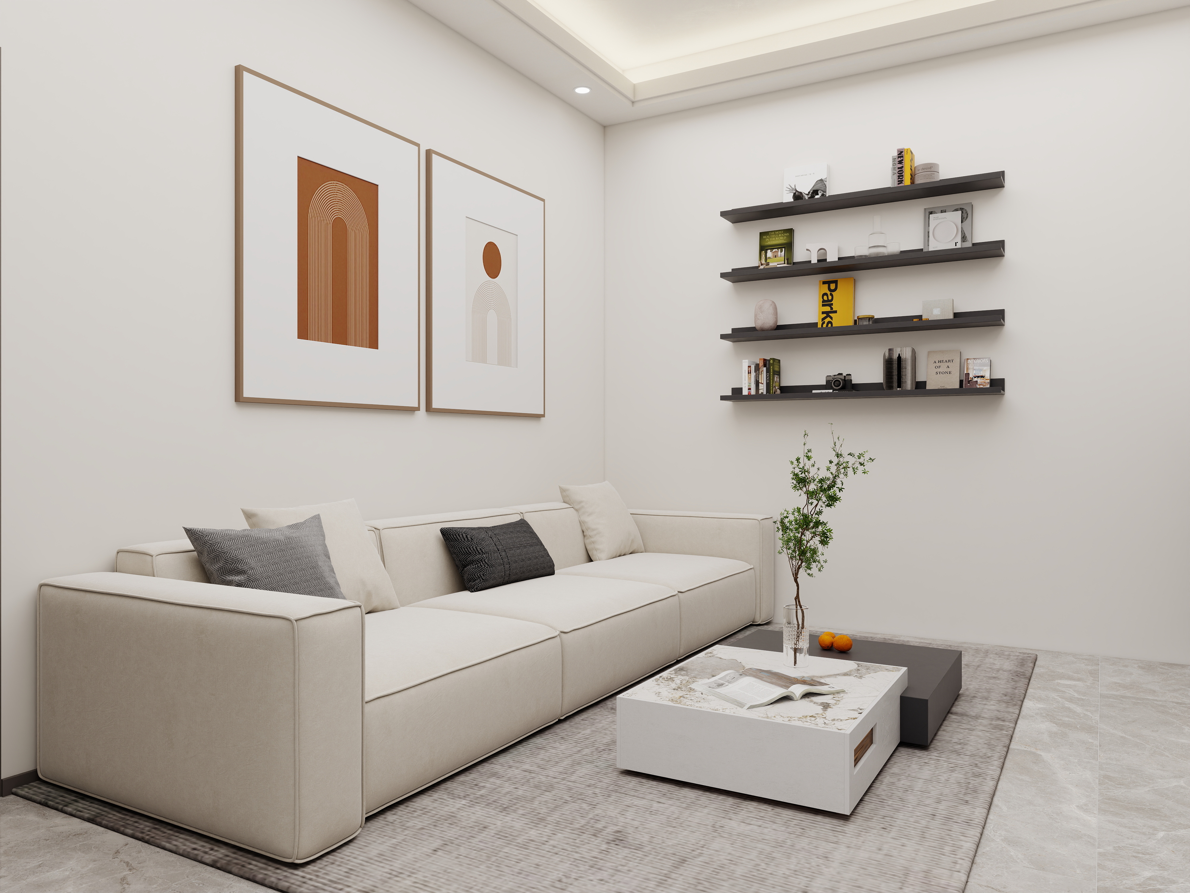 壹诺设计工作室-自建房别墅 装修效果图