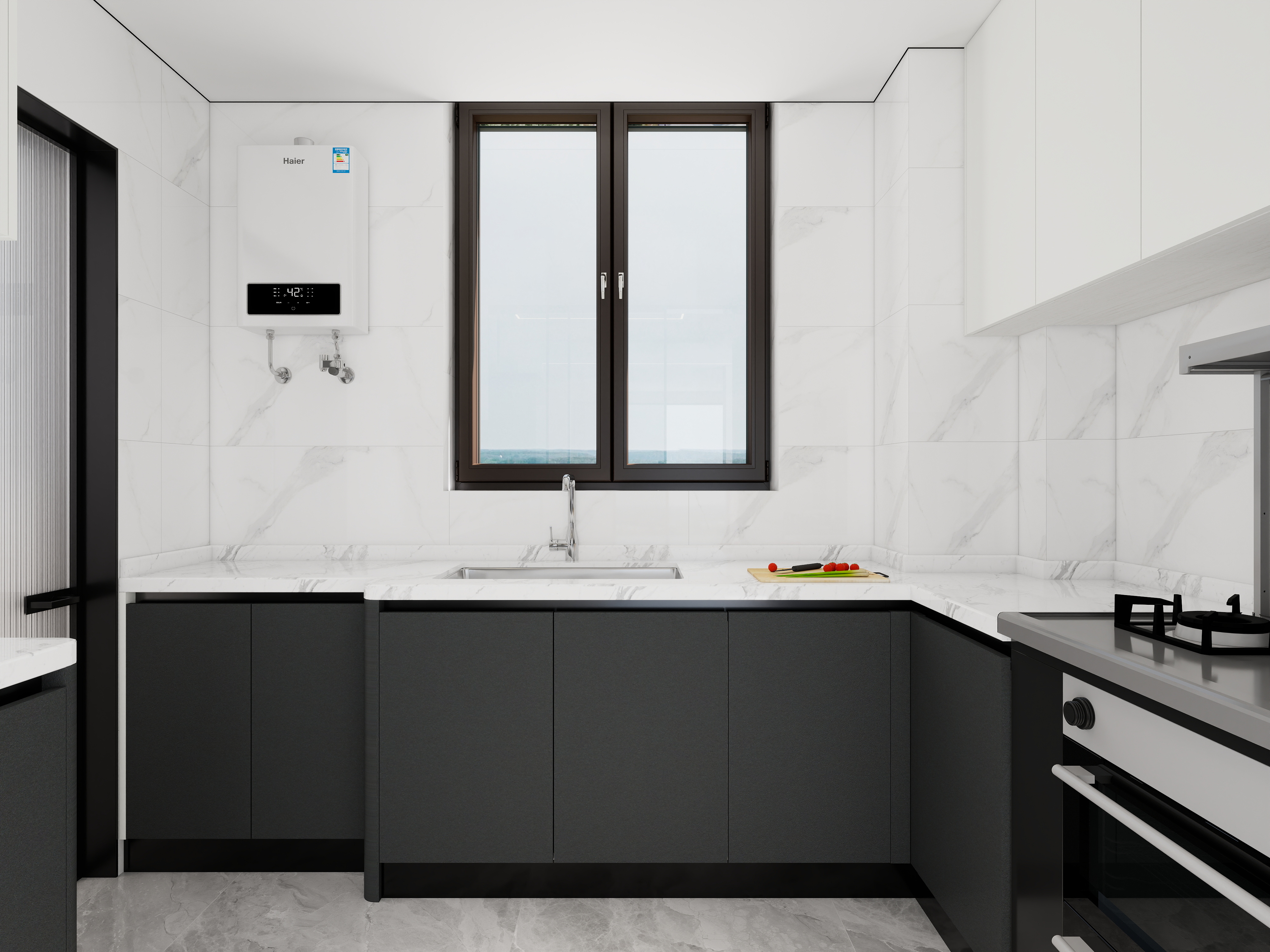 183****5716CCDp-春天之湖1-204一层厨房装修效果图第1张