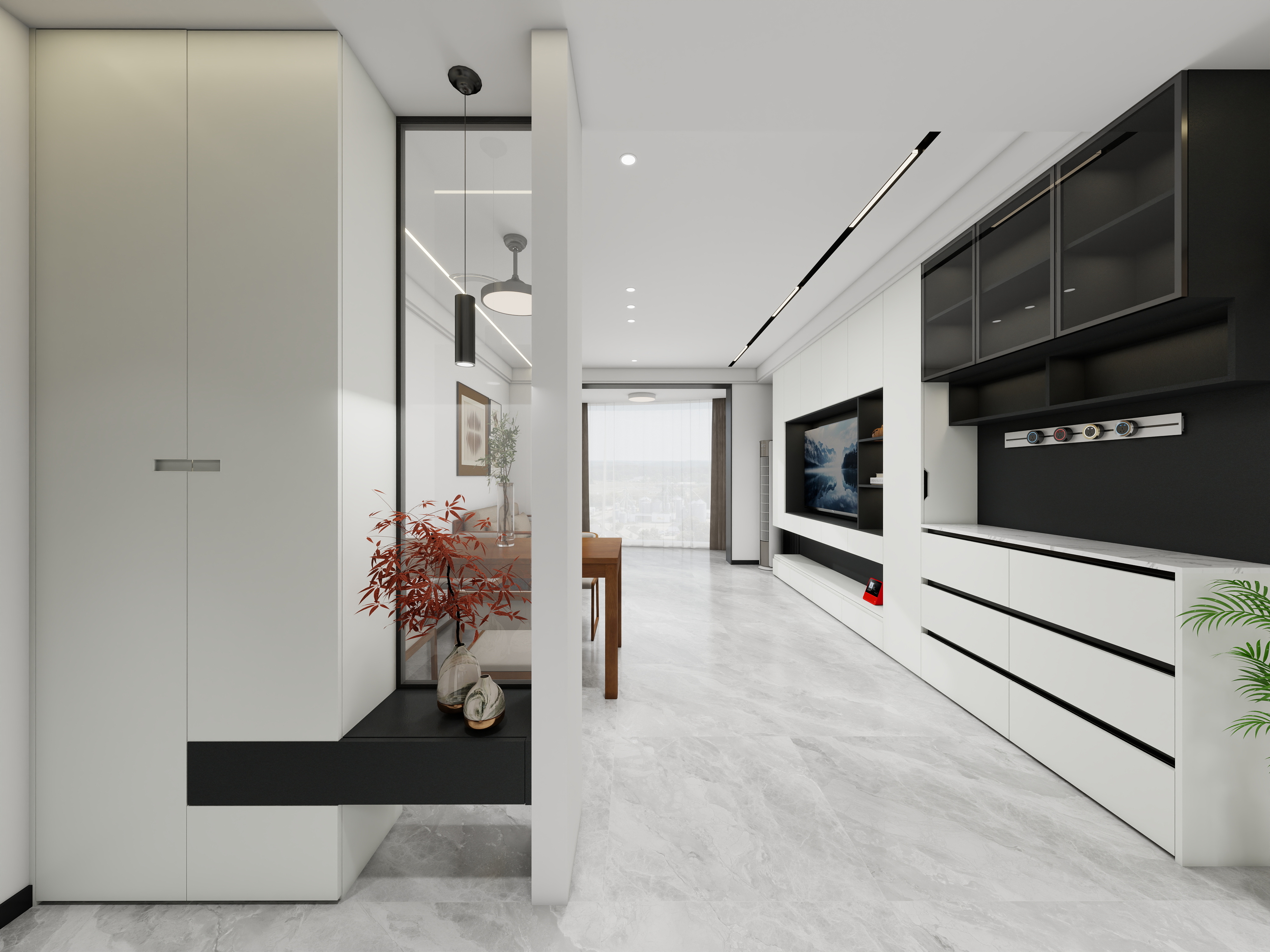 183****5716CCDp-春天之湖1-204一层客餐厅装修效果图第1张