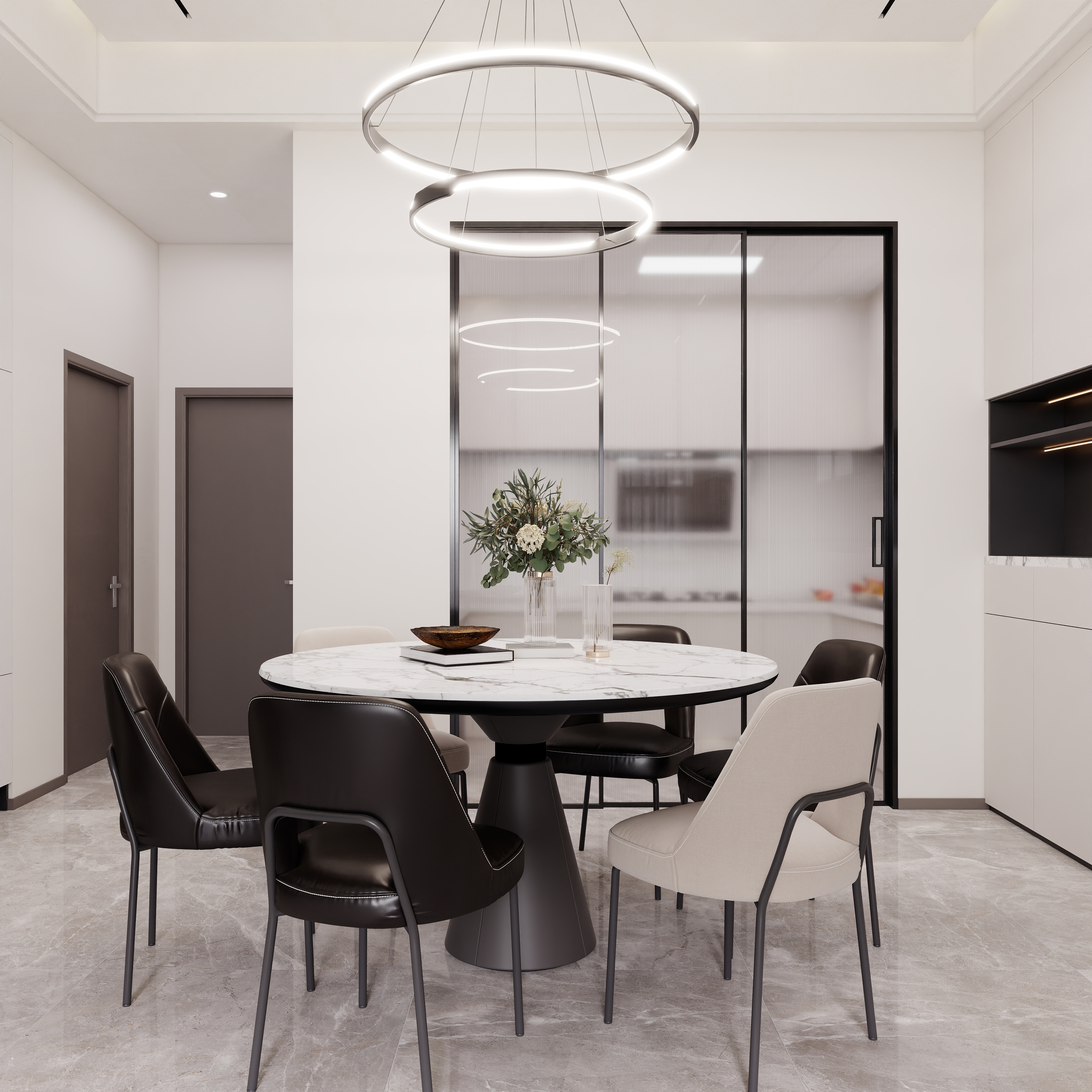 壹诺设计工作室-自建房别墅 装修效果图