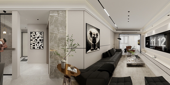 SJ丶赵-光武府4-2404 效果图-装修设计方案