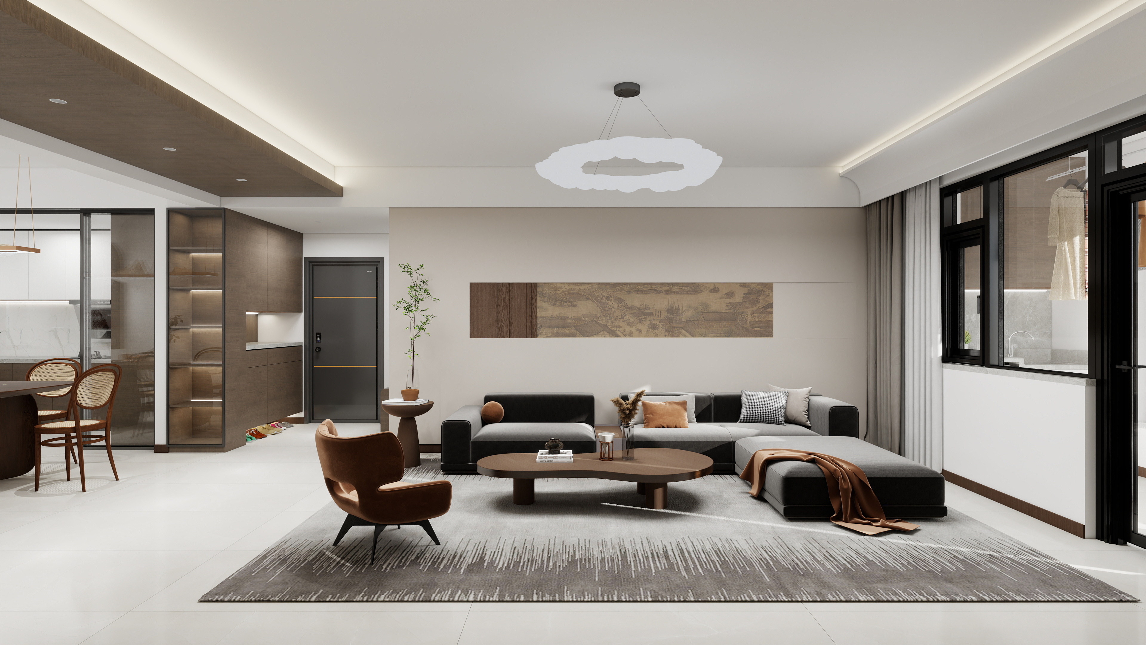 神马云在线-希望家园126㎡3室-装修设计方案