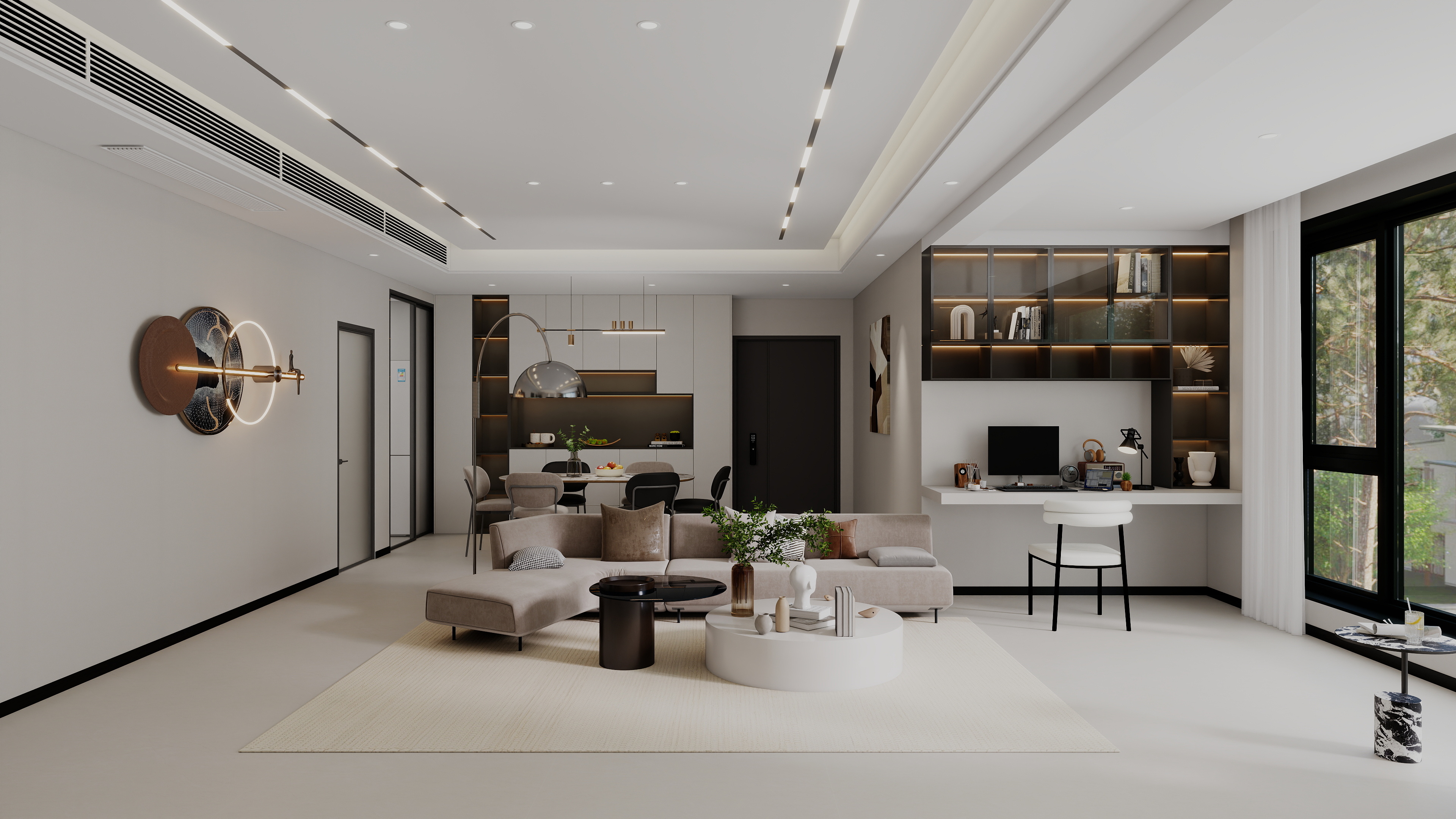 艺雅丽-120平现代轻奢 装修效果图