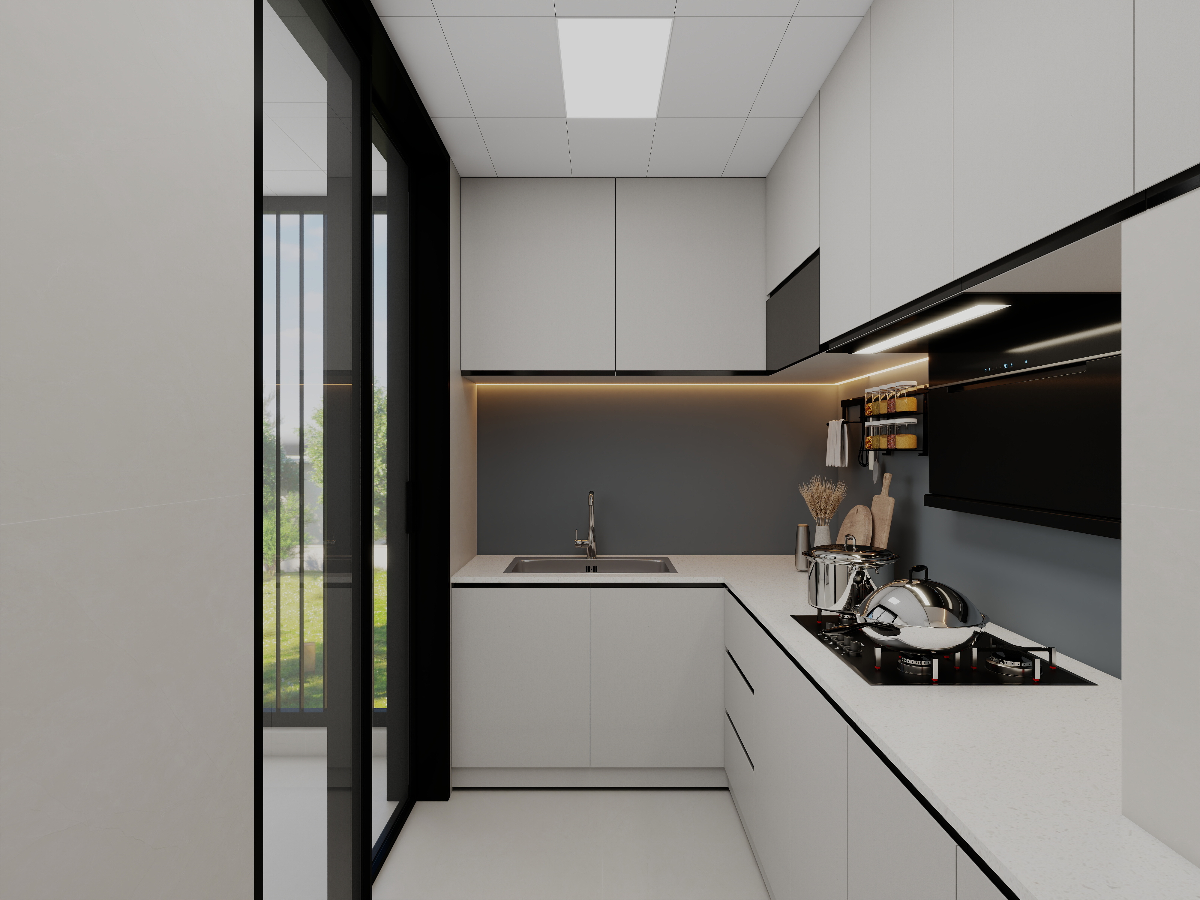 艺雅丽-120平现代轻奢 装修效果图