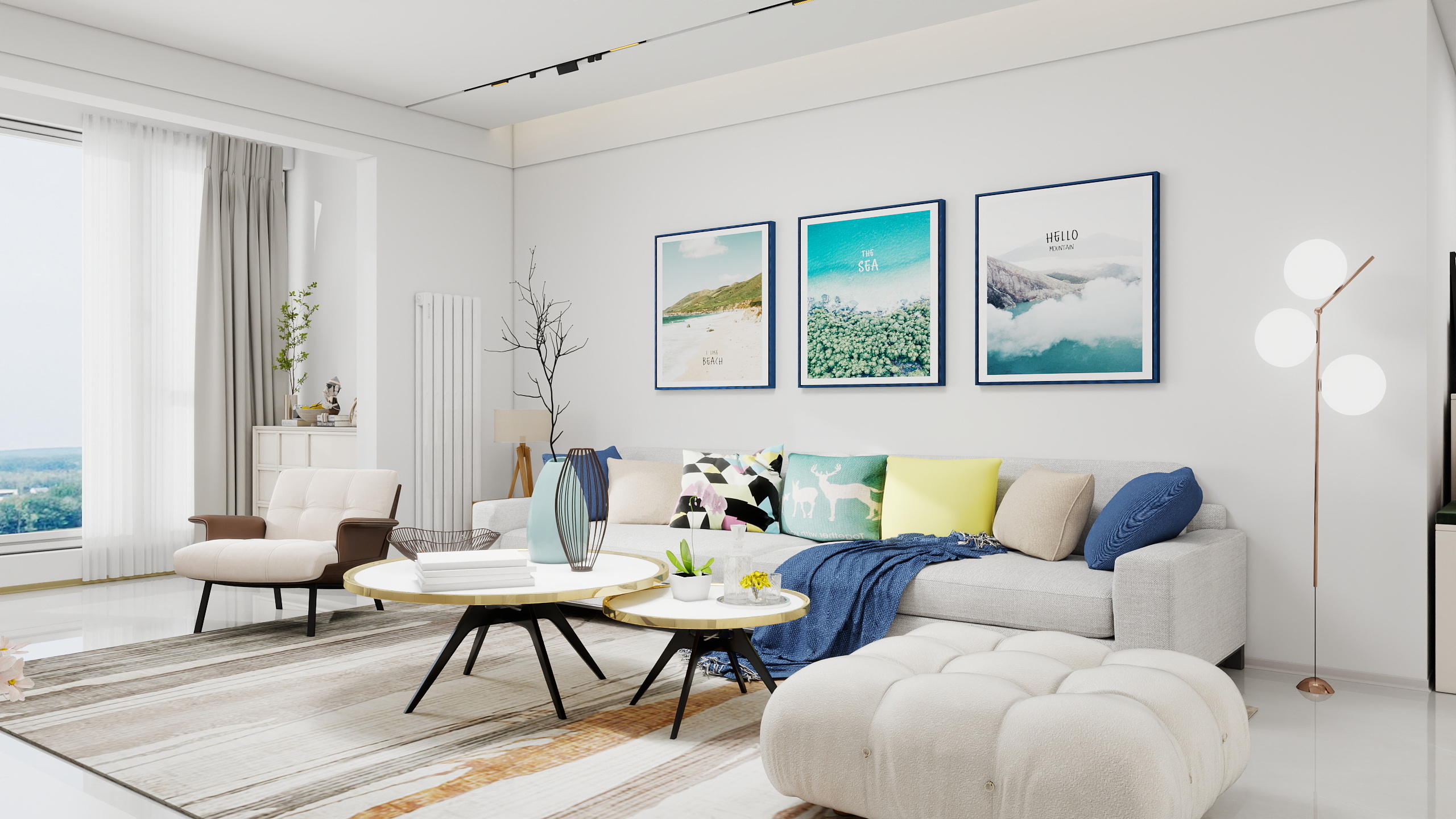 尹牧之-燕京航城四居室150平装修效果图