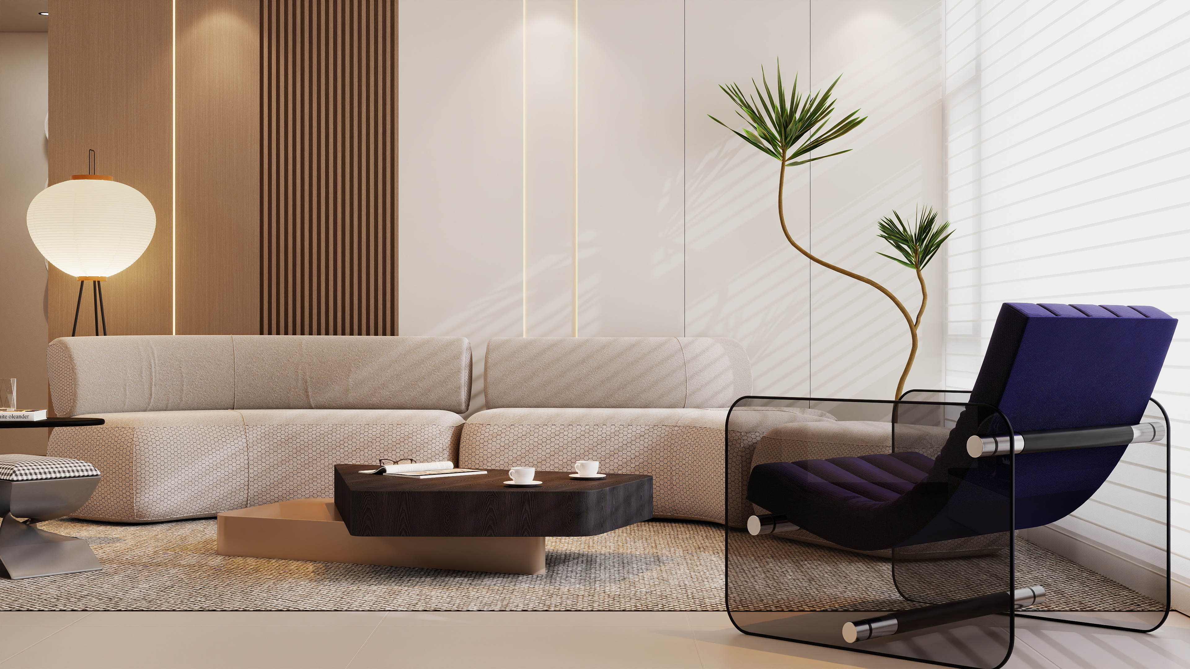 李佳洋-绿璟花园129平奶油轻奢3室装修效果图