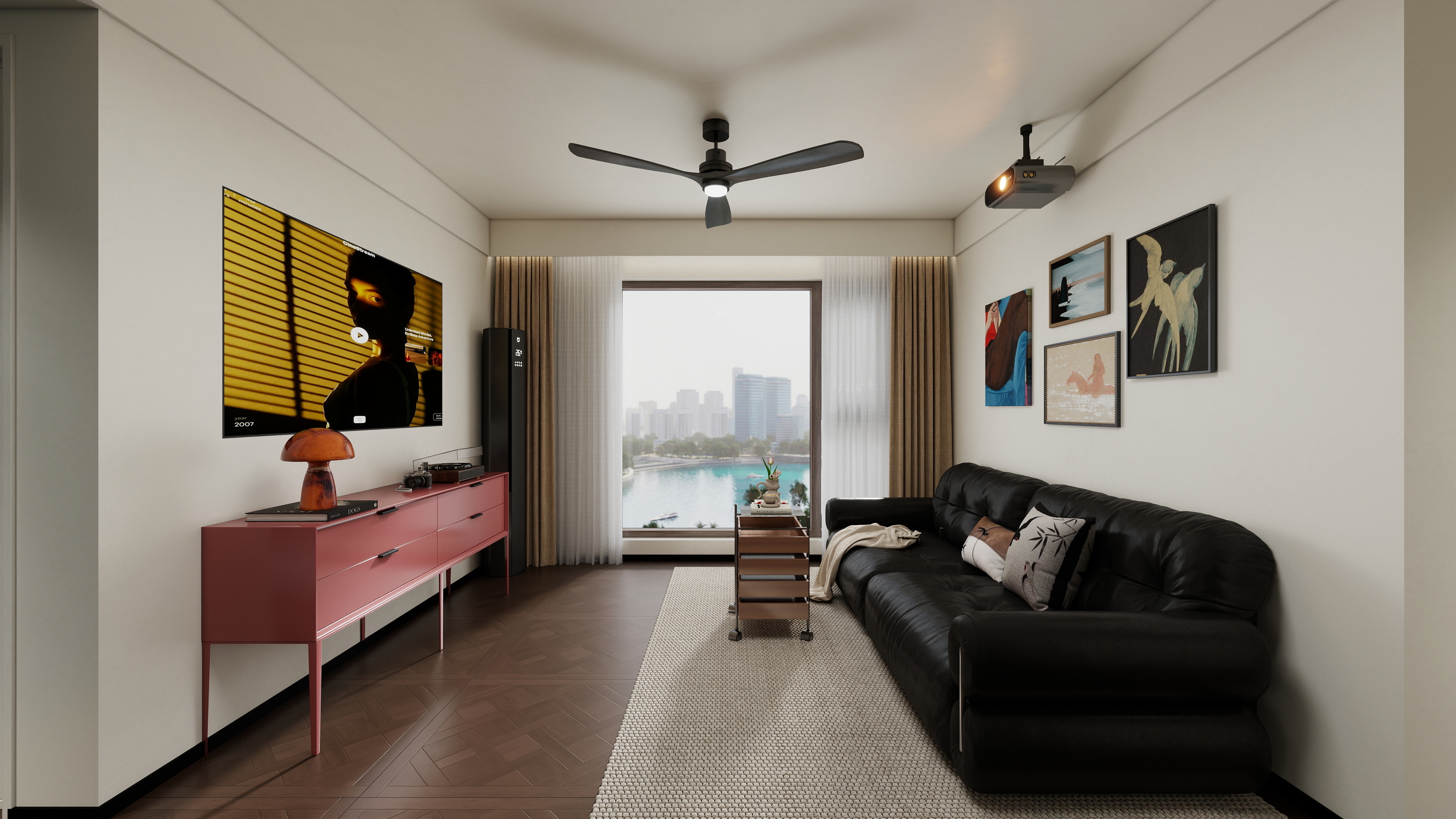 沈阳设计师麦粒-金地九阙府中古奶油-装修设计方案