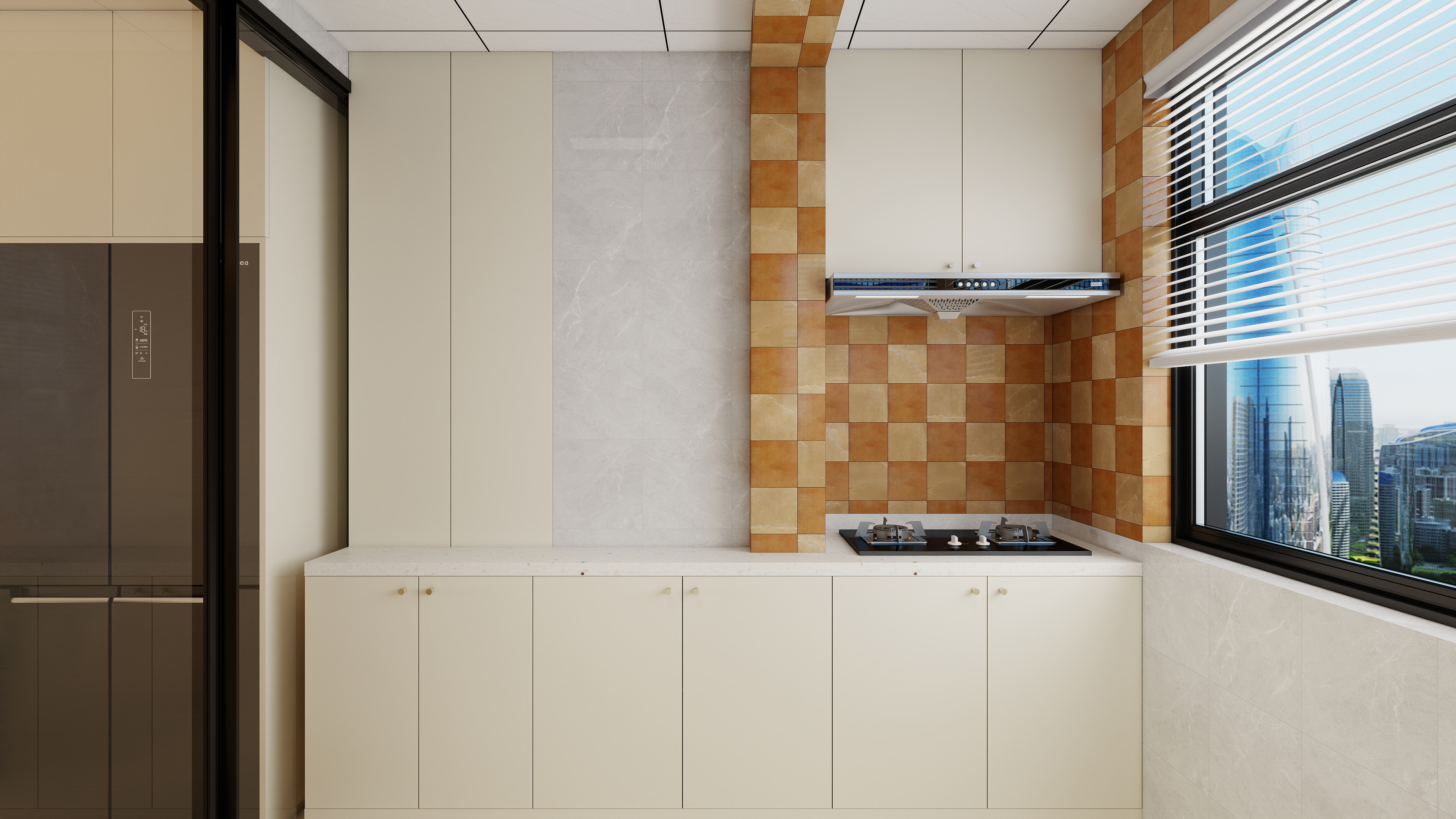 星空设计工作室Design-小区房原木107㎡2室装修效果图