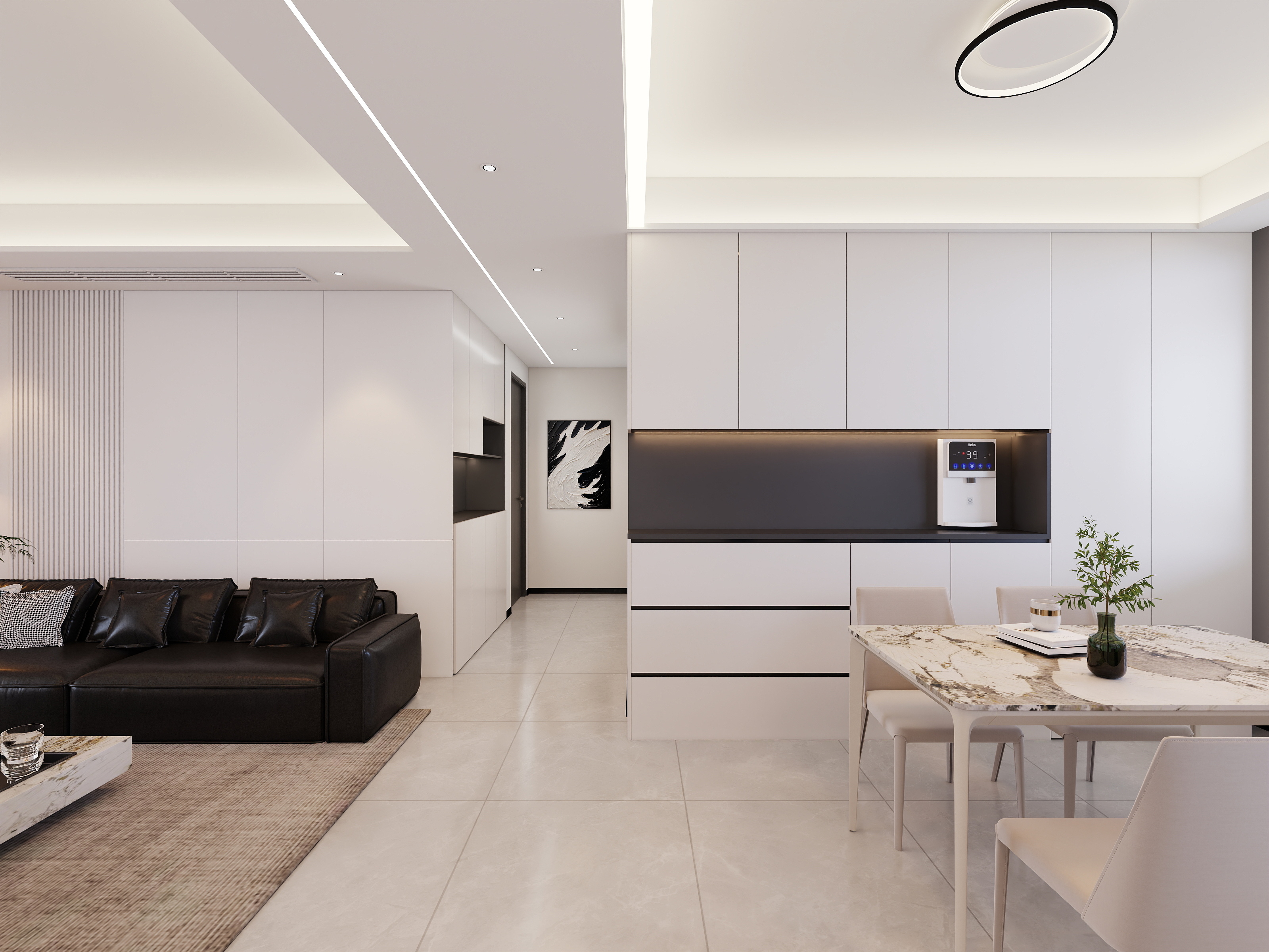 ELeven周微ZLB329-建业·云筑-B-300-1 现代黑白灰-装修设计方案