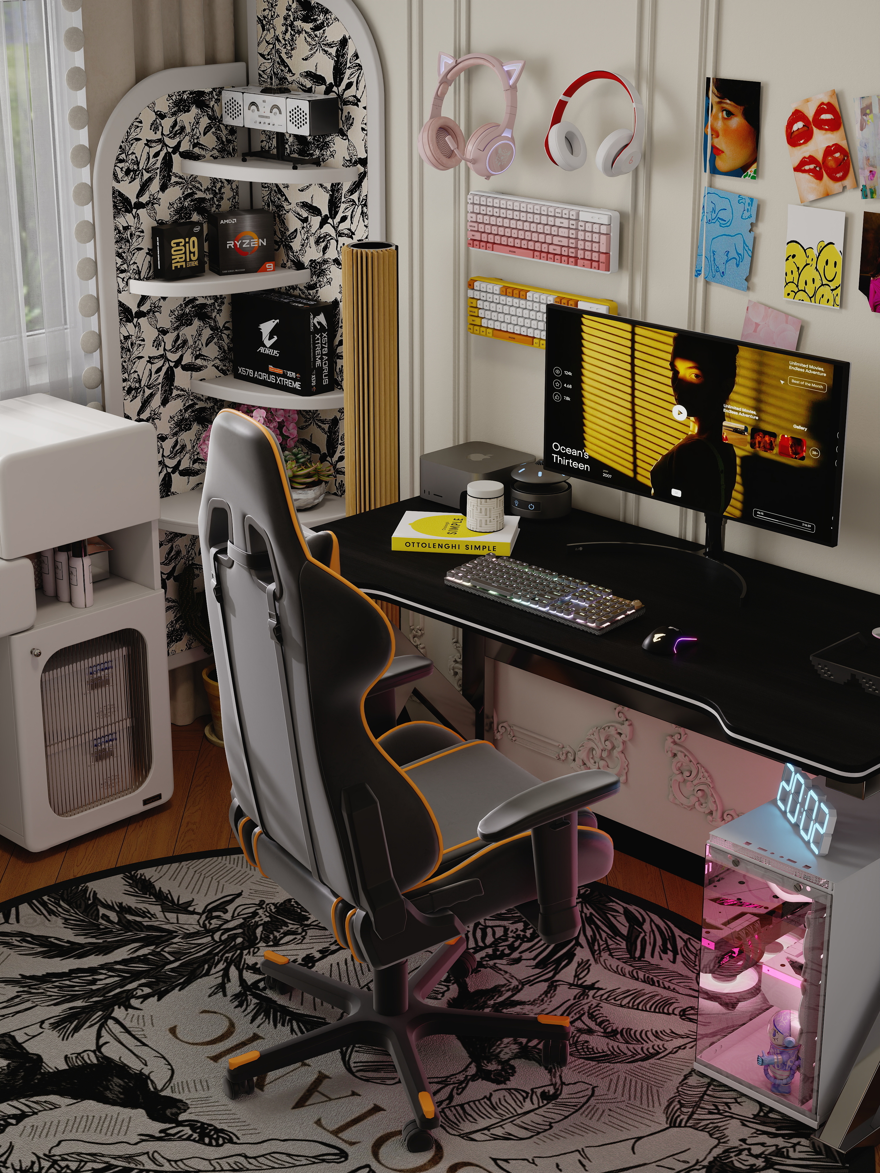 点点设计.-黑白轻法·二人世界装修效果图