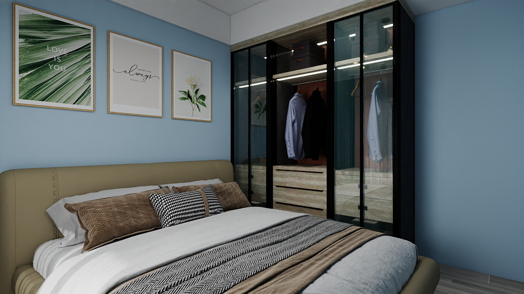 马钰楠-3室2厅1厨1卫72.01平方米-装修设计方案