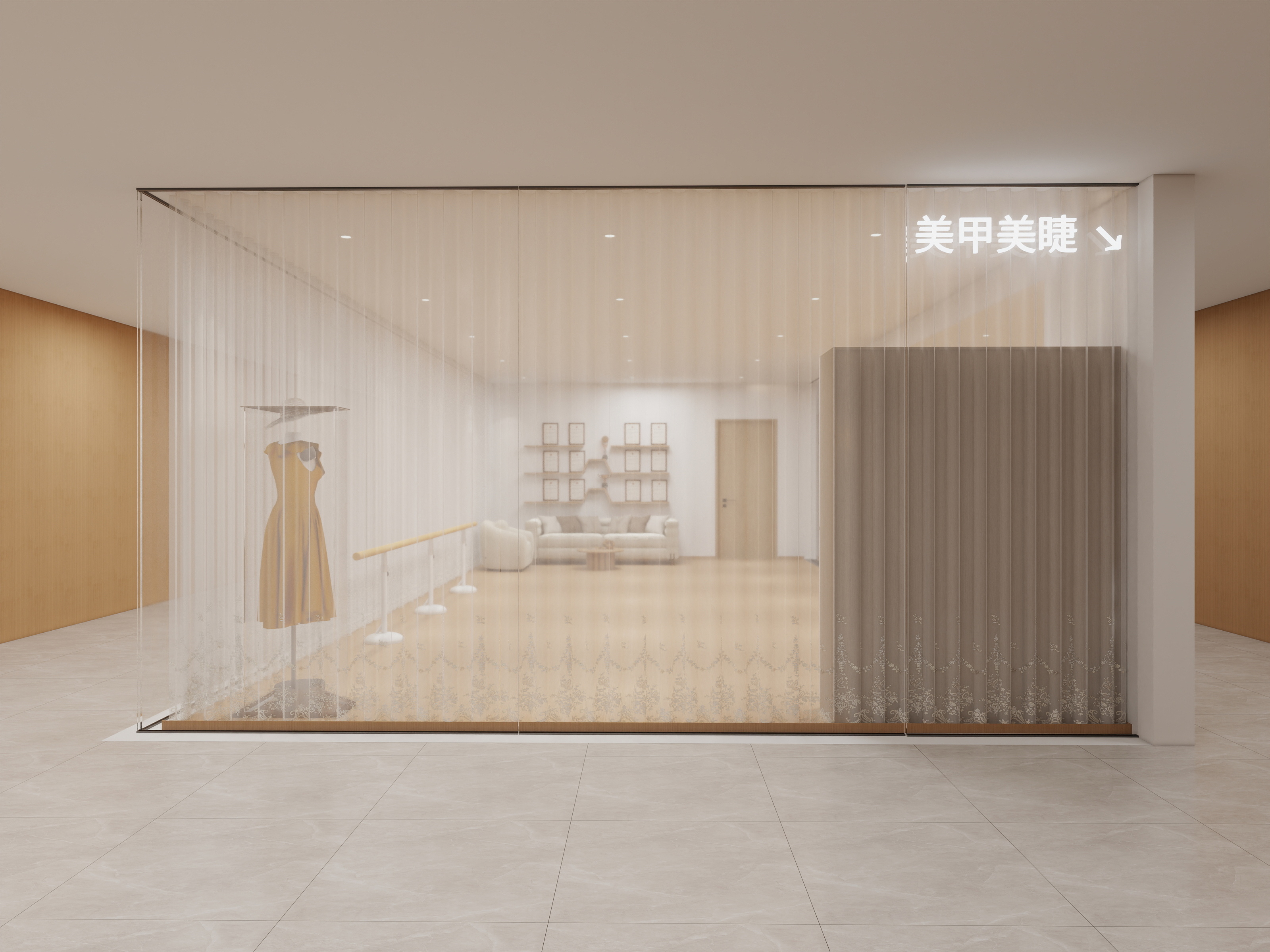 500一套_韩昊霖-舞蹈室装修效果图