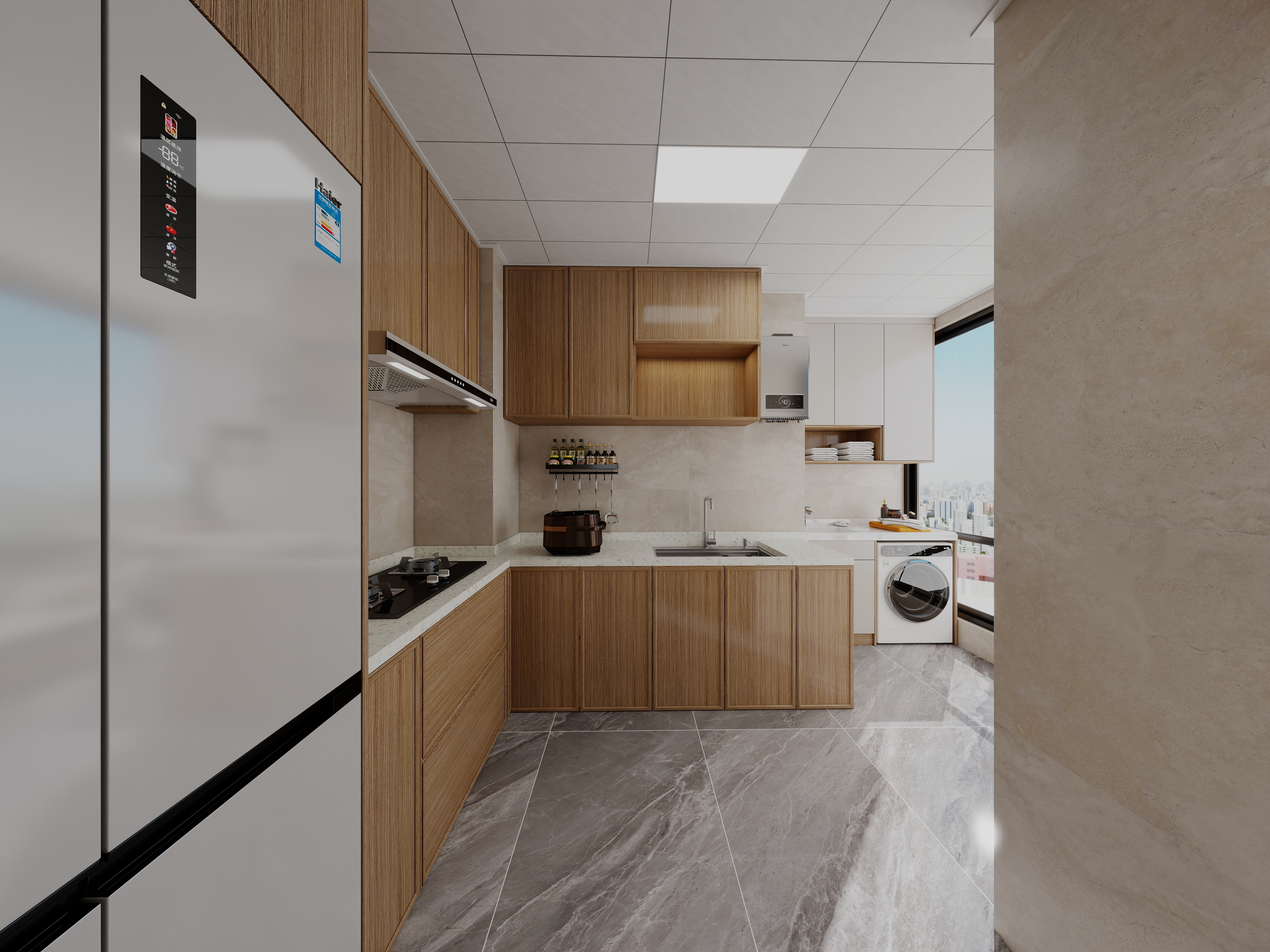 设计师丨罗江-优筑.天府城 新中式 107㎡装修效果图