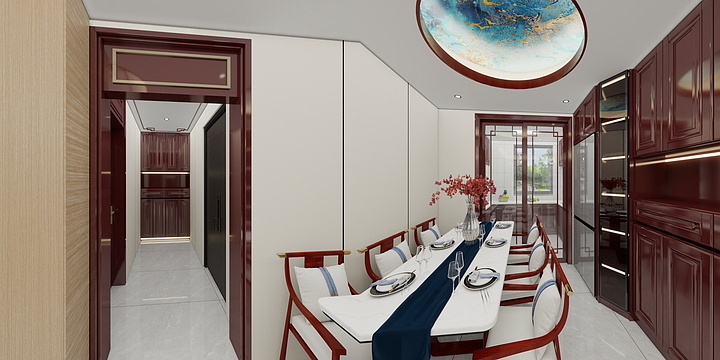 独立设计师晨光-新中式建e网-装修设计方案