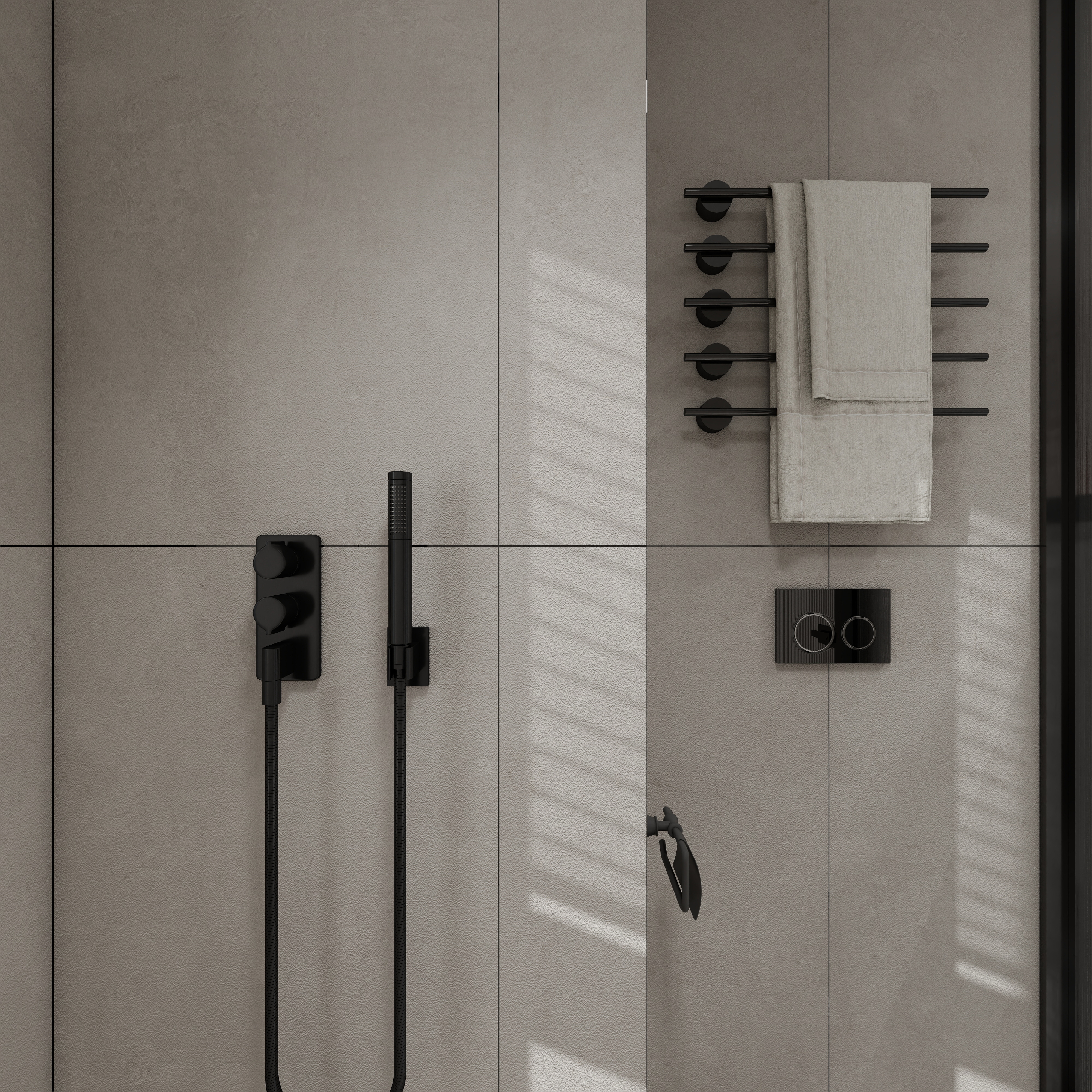 神马云在线-现代复古112平四房一层卫生间装修效果图第3张