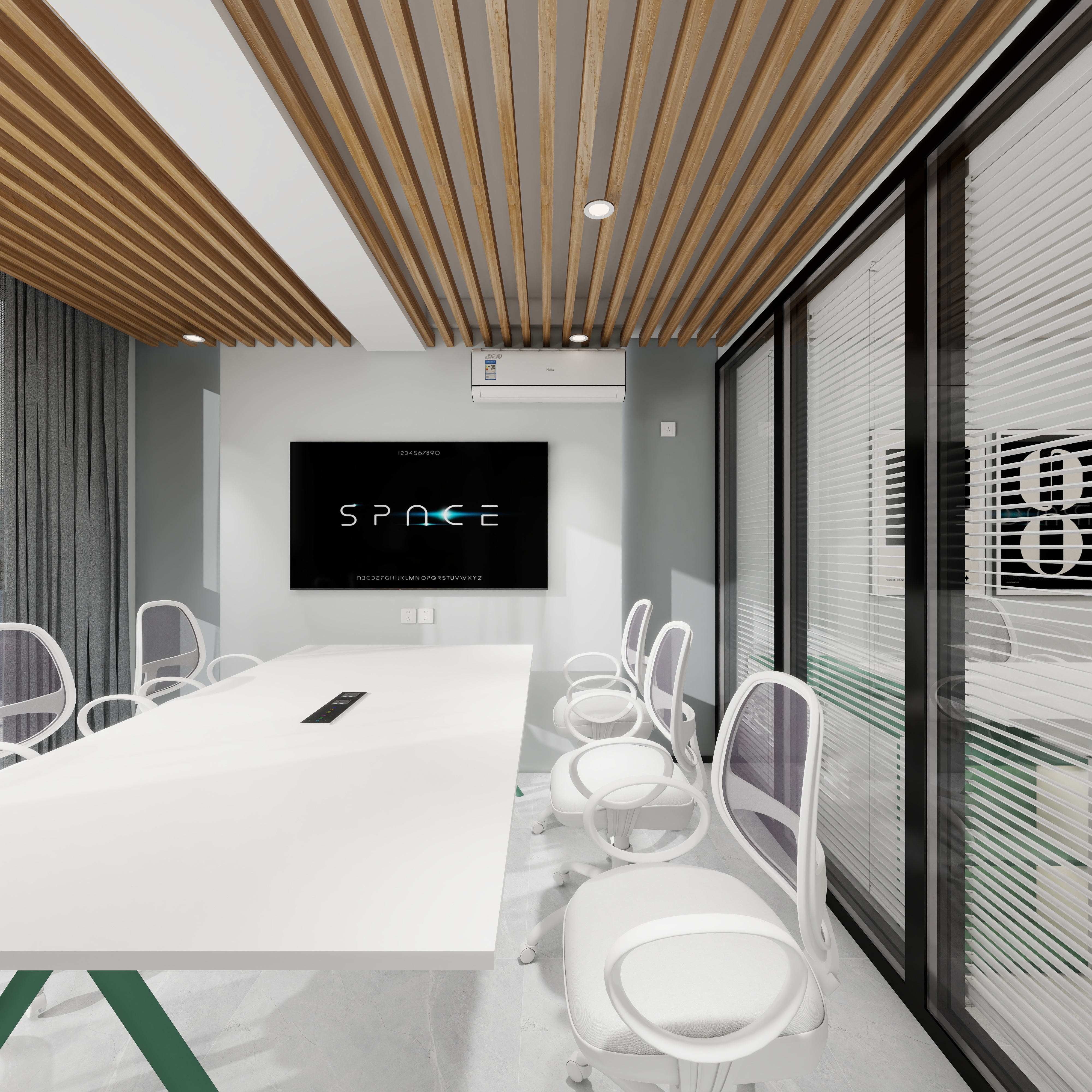 陈晓琛-Pat.Chen‘s Office地下第一层会议室装修效果图第3张