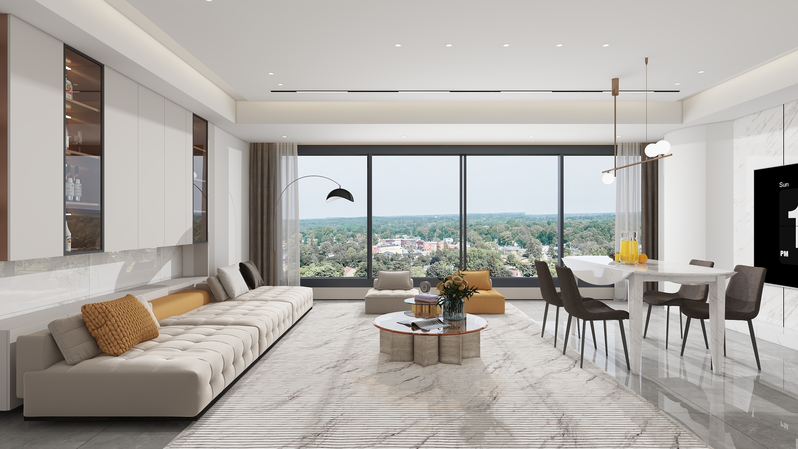 李林-现代简约128㎡2室-装修设计方案