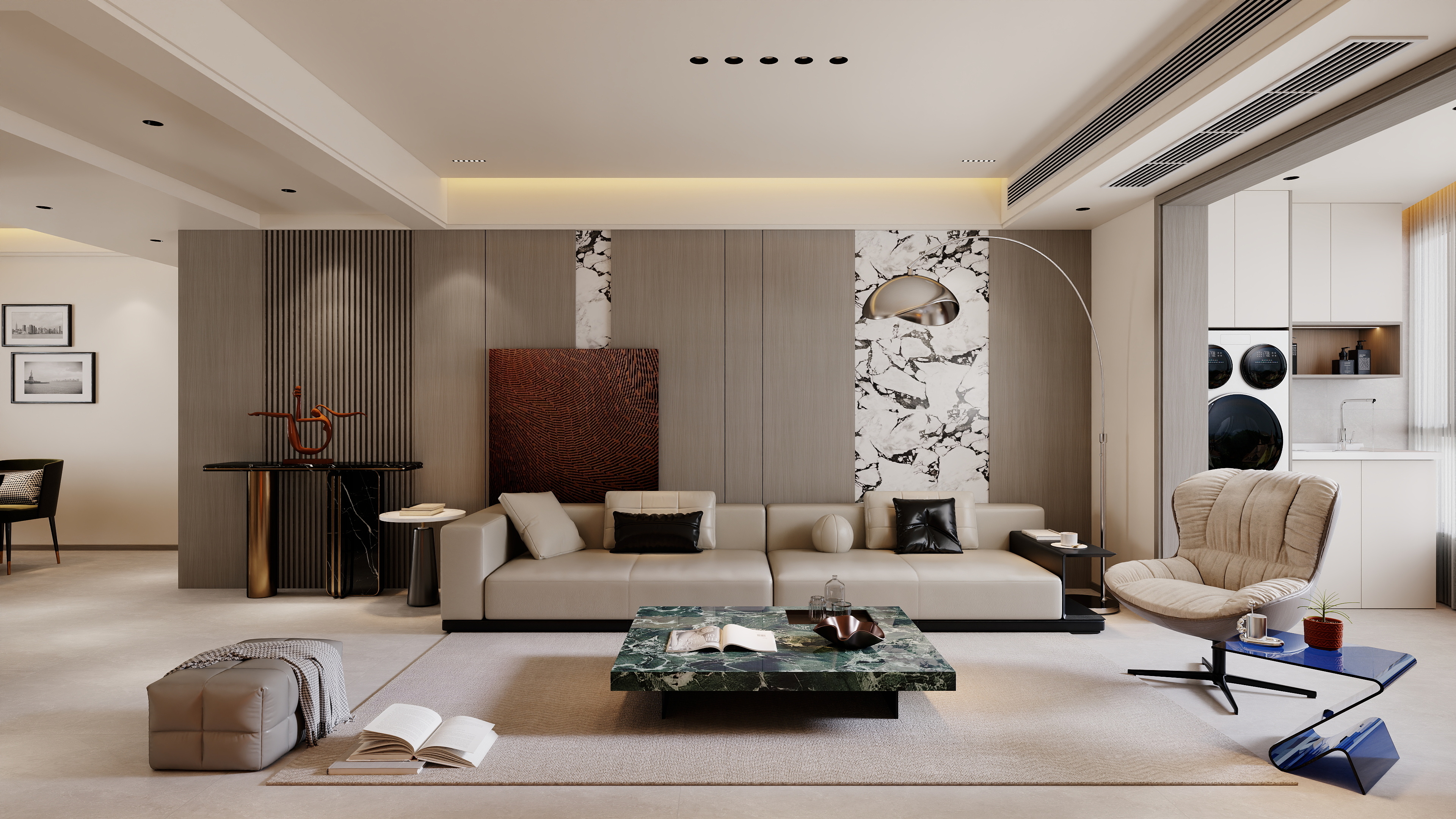 王星-元辰国际144㎡现代风格-装修设计方案