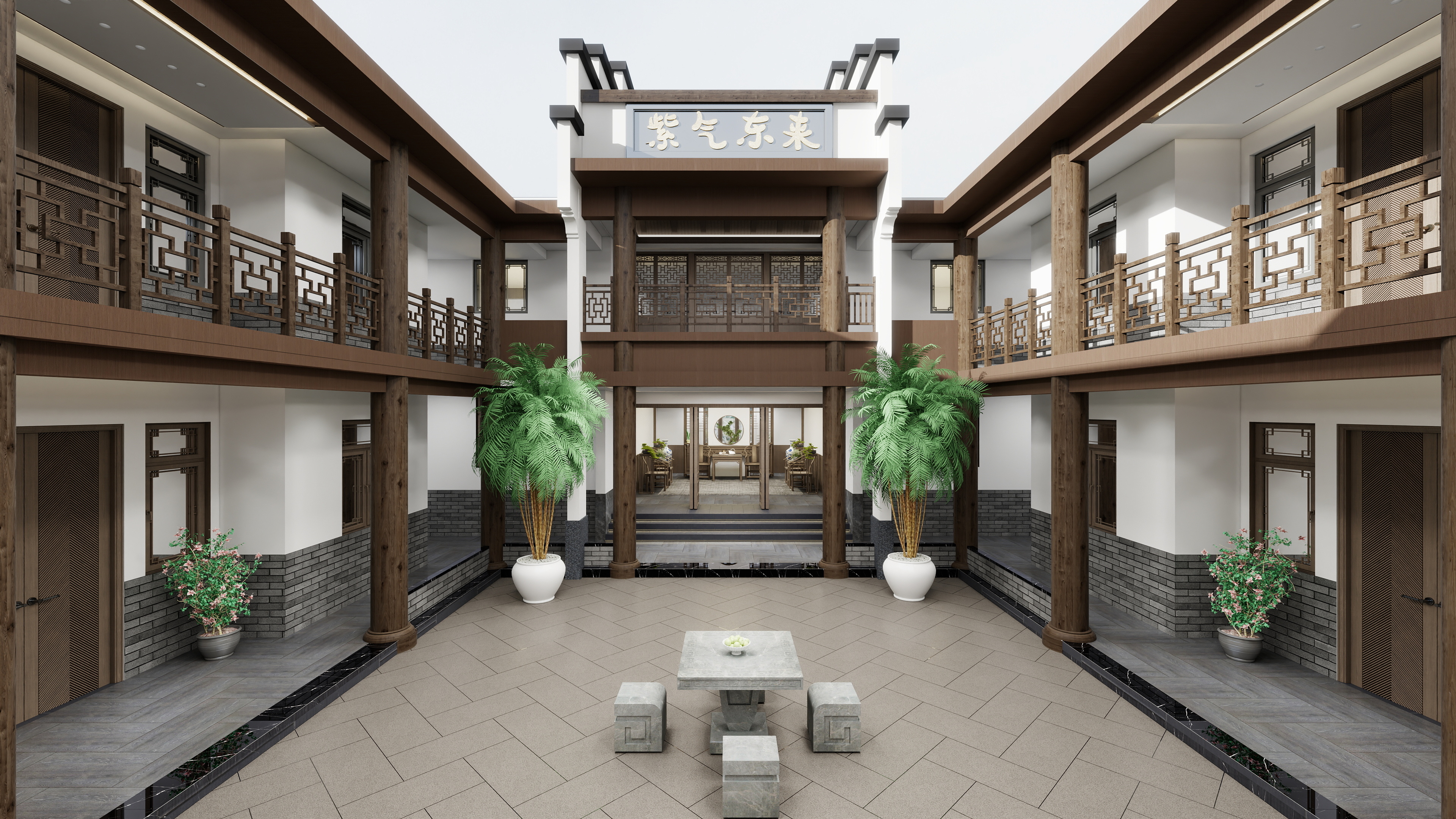 神马云在线-私家四合院装修效果图