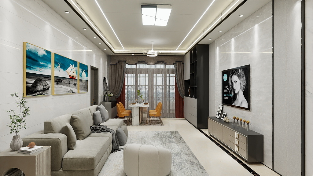 福瑞竹木纤维集成墙饰1867391865-朱候军二楼二套房-装修设计方案