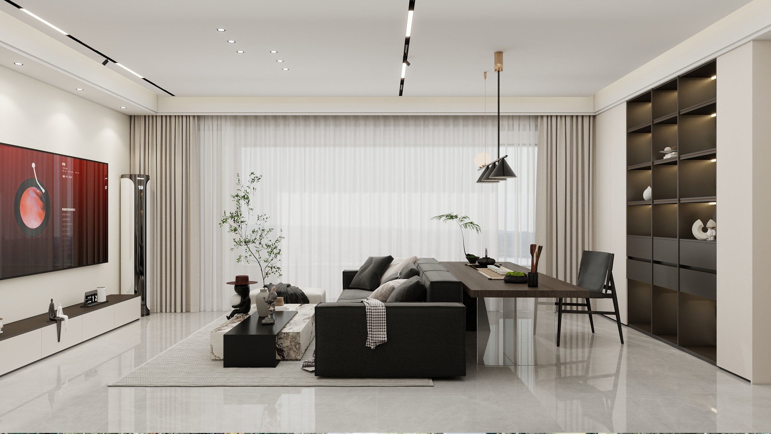 李翔-碧桂园4室现代风-装修设计方案