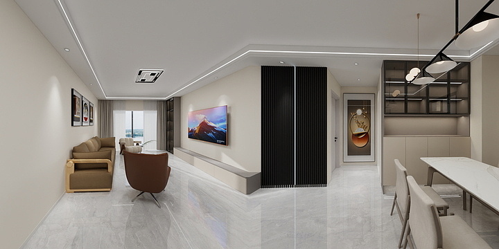 蒋杰德-92㎡1室-装修设计方案