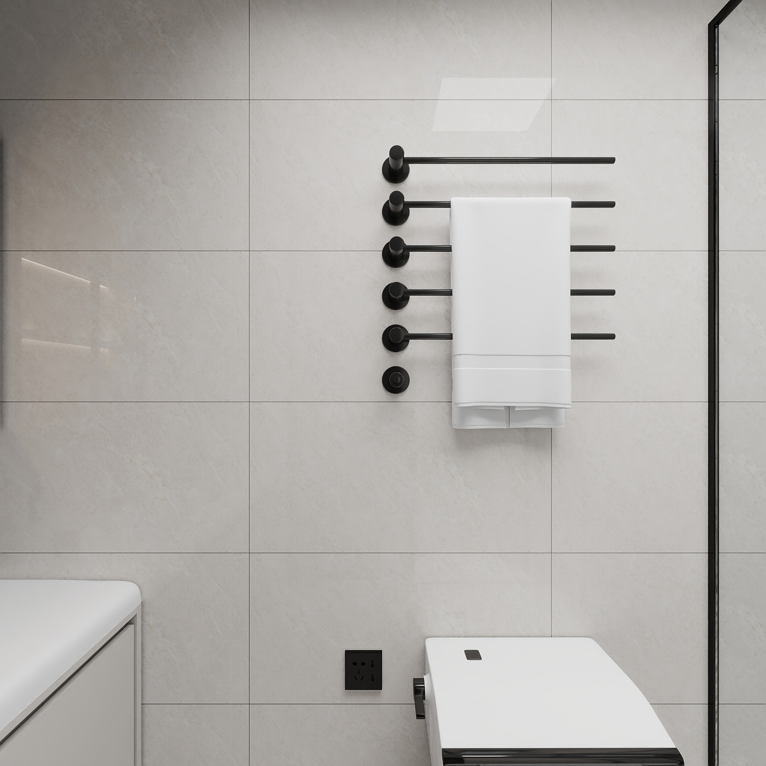 艺雅丽-117平现代简约 一层卫生间装修效果图第3张