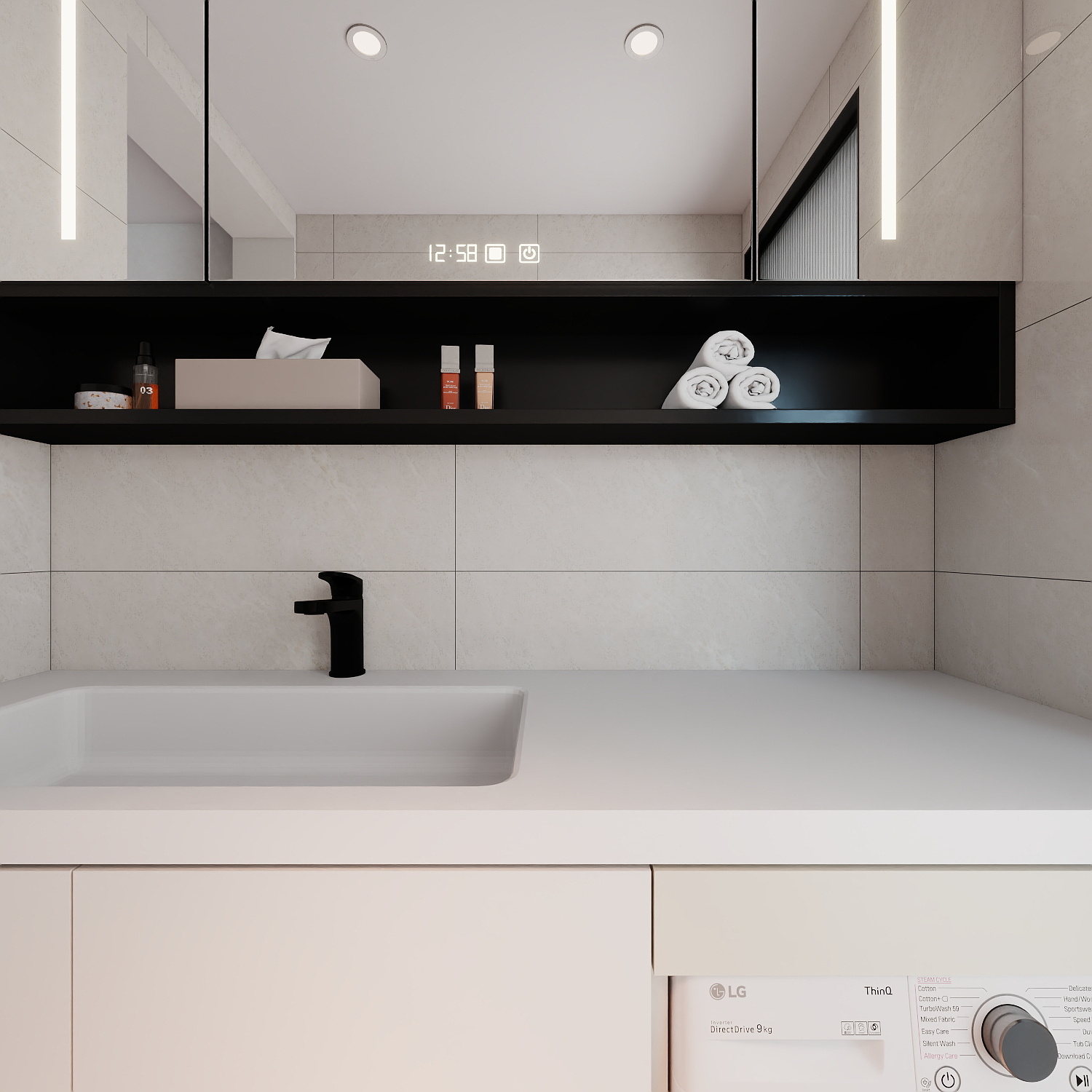 艺雅丽-117平现代简约 一层干区装修效果图第2张