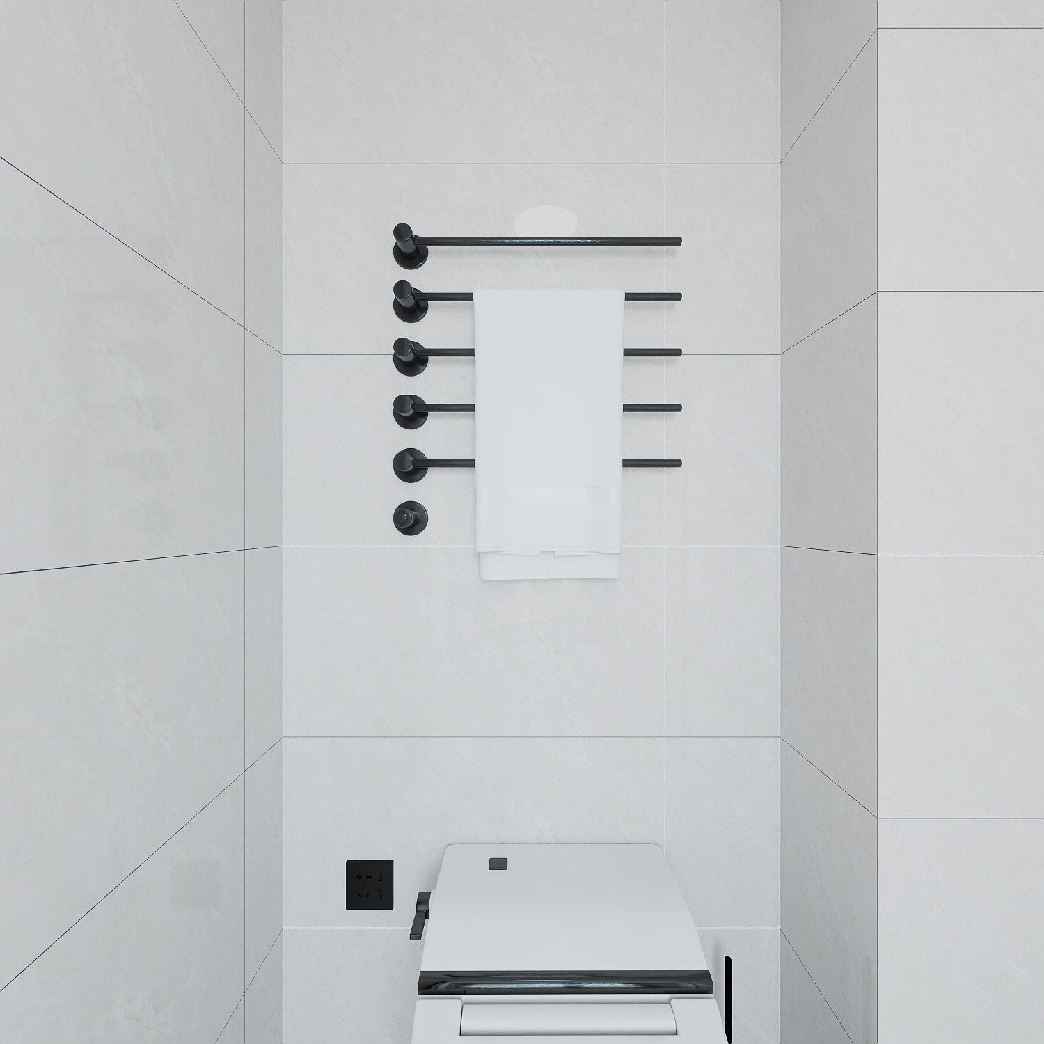 艺雅丽-117平现代简约 一层卫生间装修效果图第3张