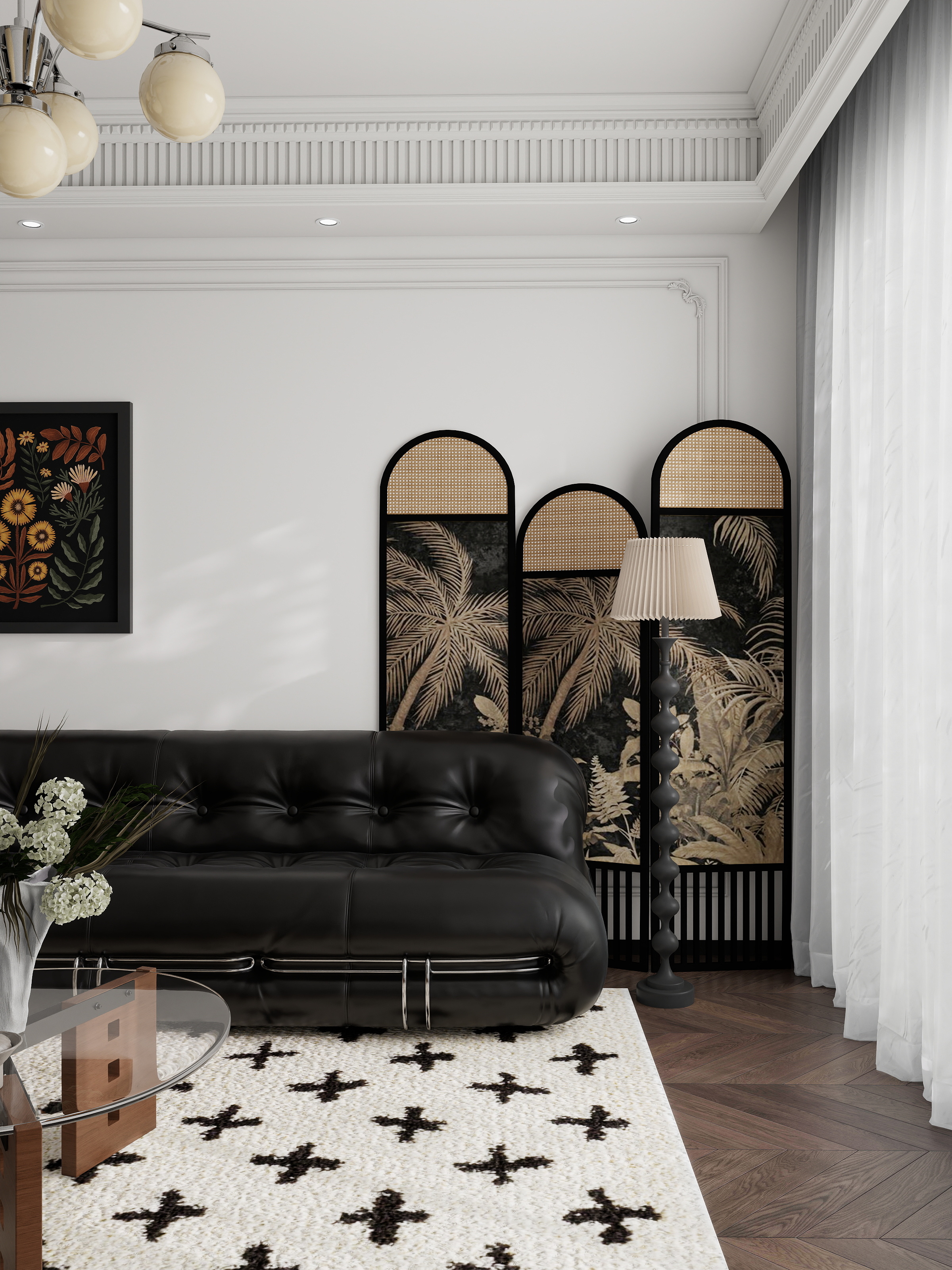 JunyTuTu-岳池星河湾86平法式中古-装修设计方案