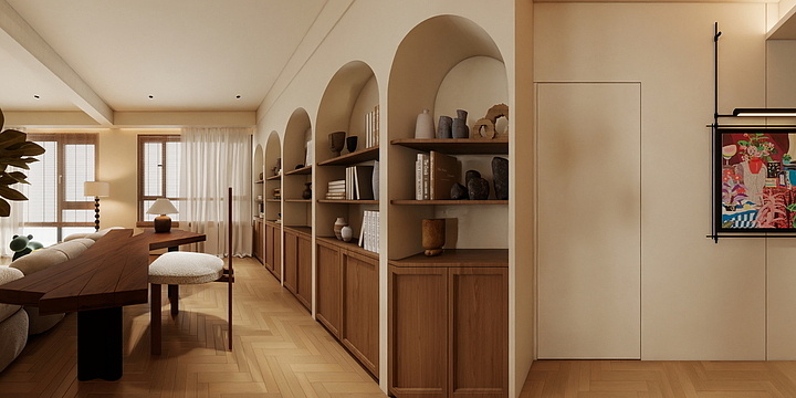 骑摩托的装修仔-混搭《法+诧寂》-装修设计方案