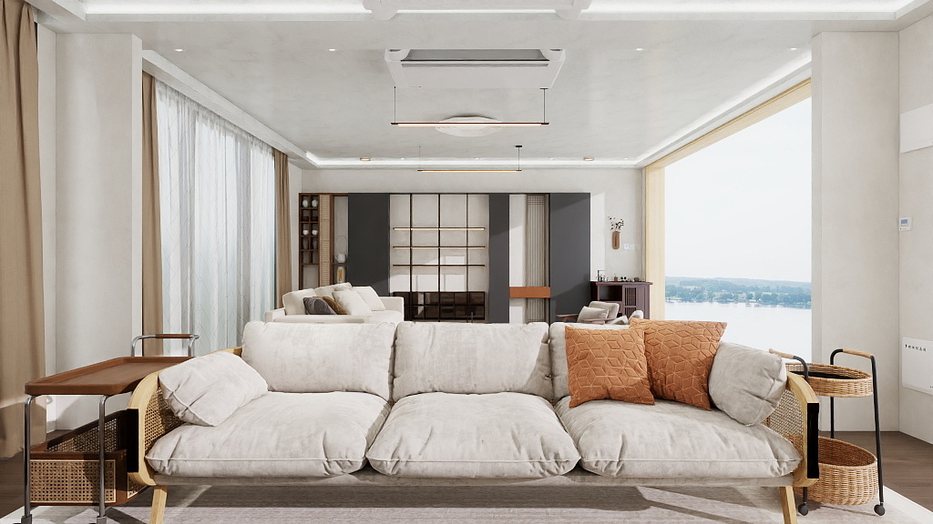 建筑设计陈先生-练习-大客厅（8）-装修设计方案