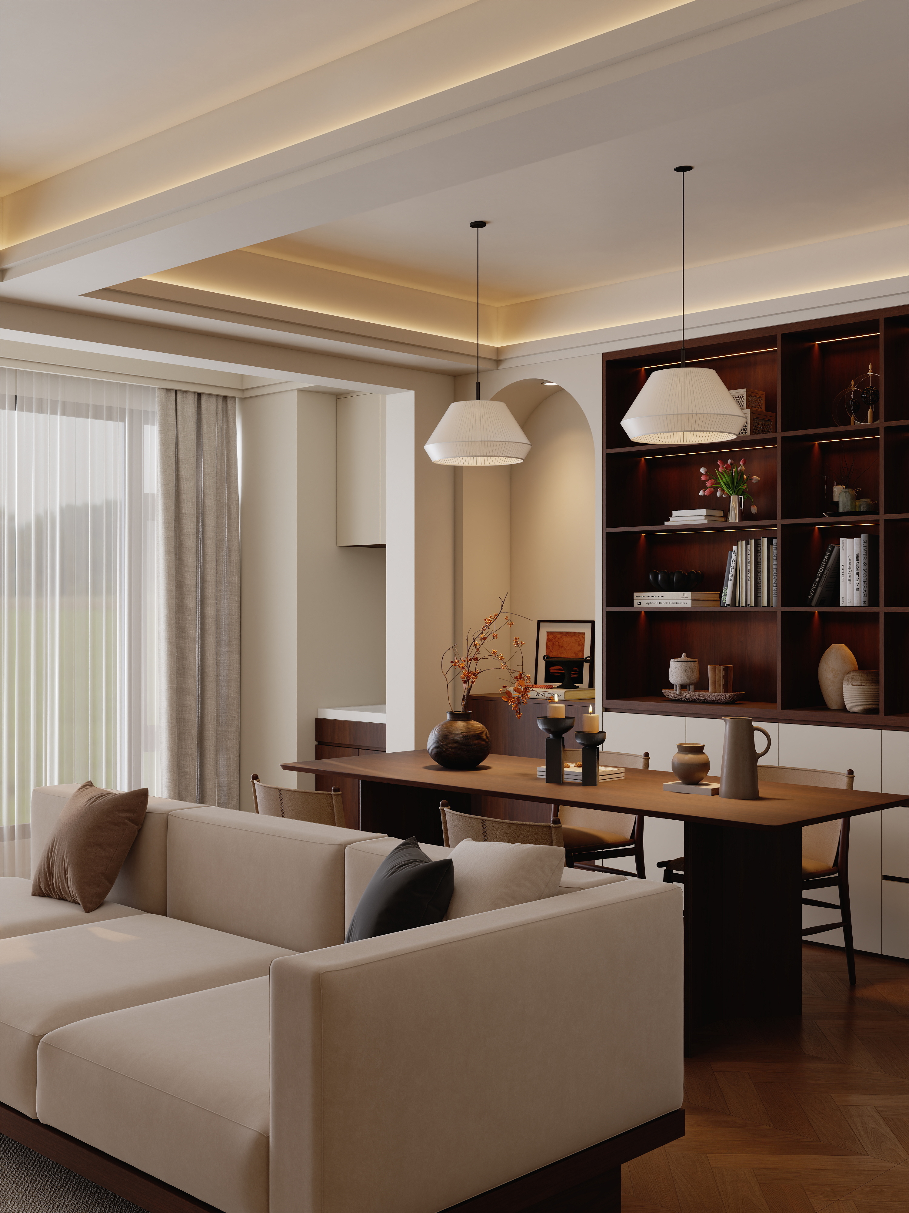 抖音HM-横厅中古风-装修设计方案