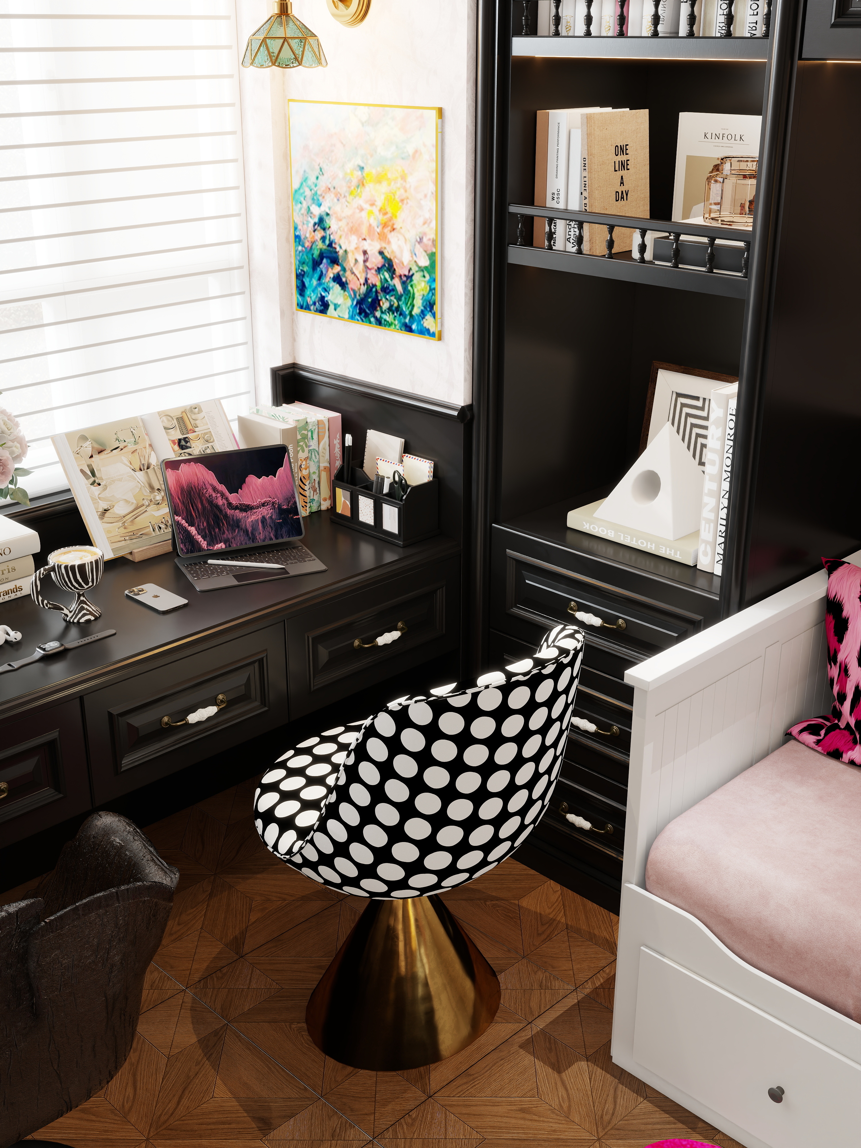 陈711-84㎡1室装修效果图