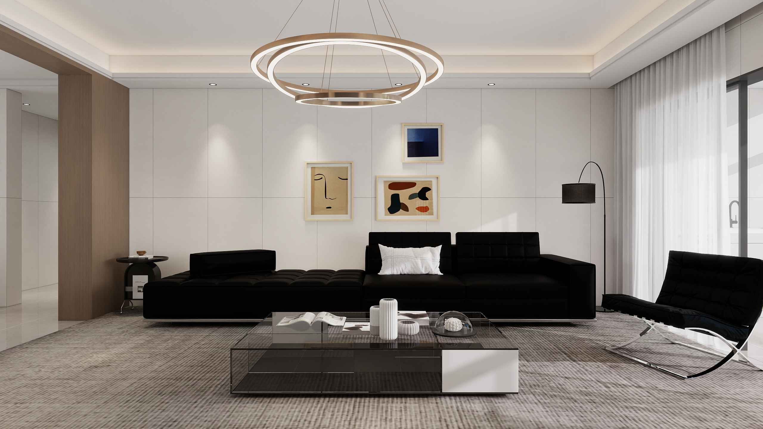 李青越-161平方现代风格四居室 装修效果图