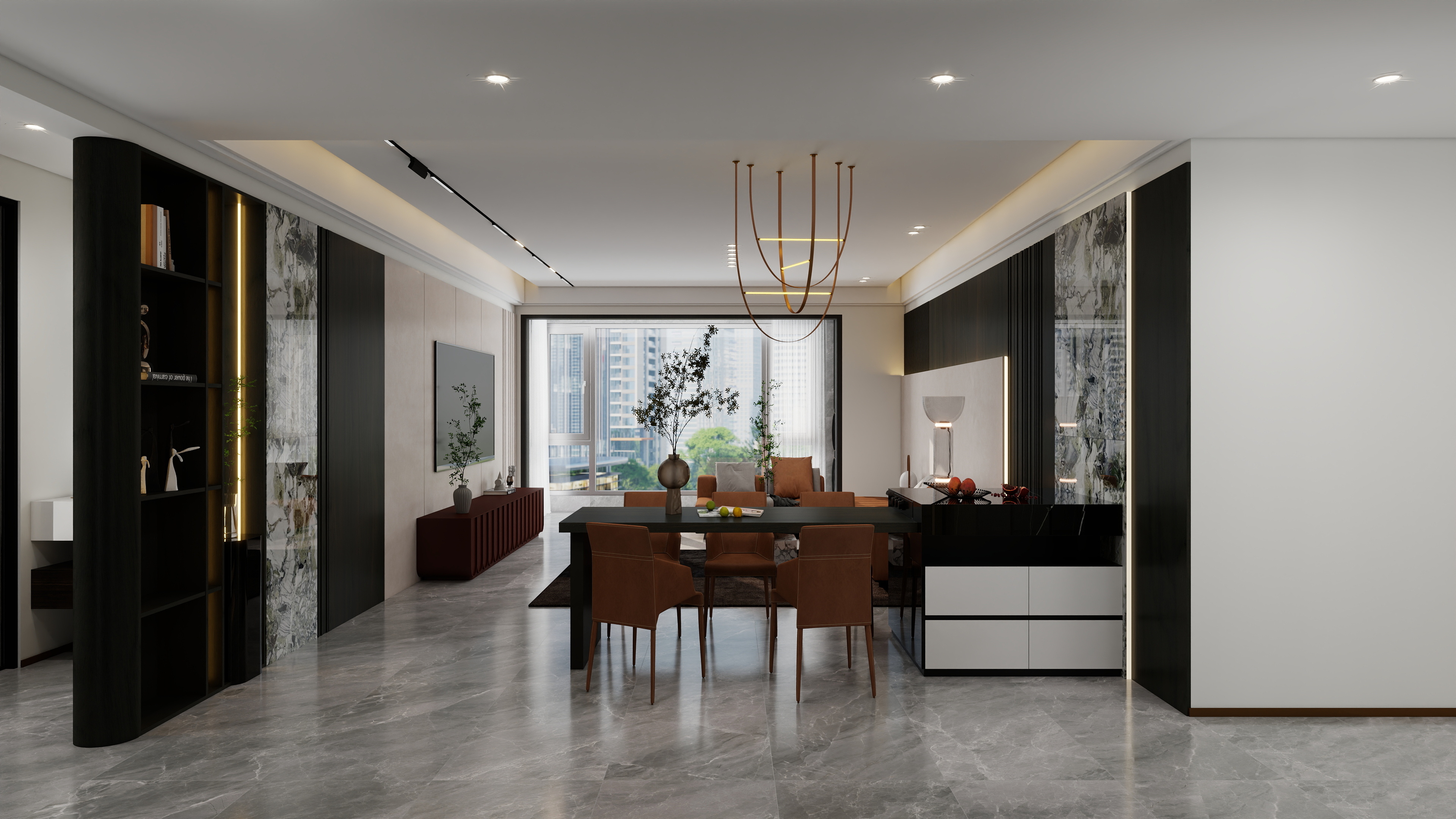 顾北南-锦越泰上河郡142平米三室-装修设计方案